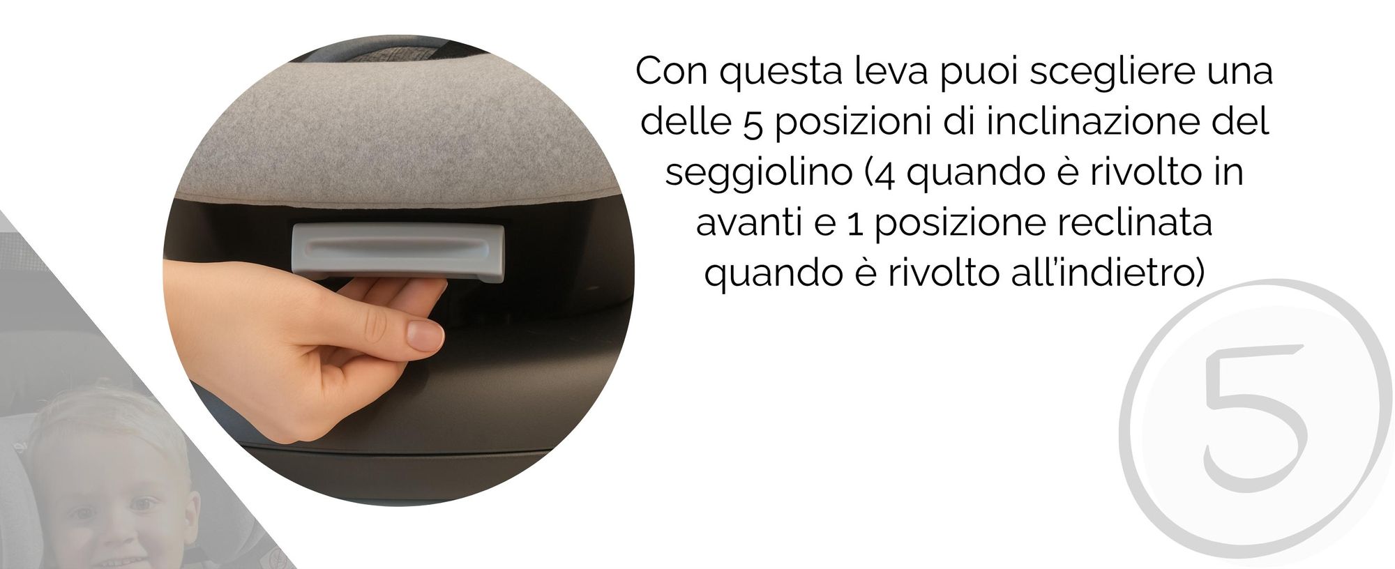 KidsZone Seggiolino Auto 0-36 kg Isofix Girevole 40-150 cm i-Size