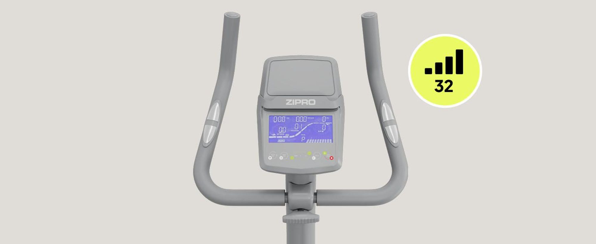Zipro Ergometer Bicicletta Rave White – Cyclette elettromagnetica in bianco Controllo tramite app Zwift Angolo del manubrio e sella regolabili Programma Watt