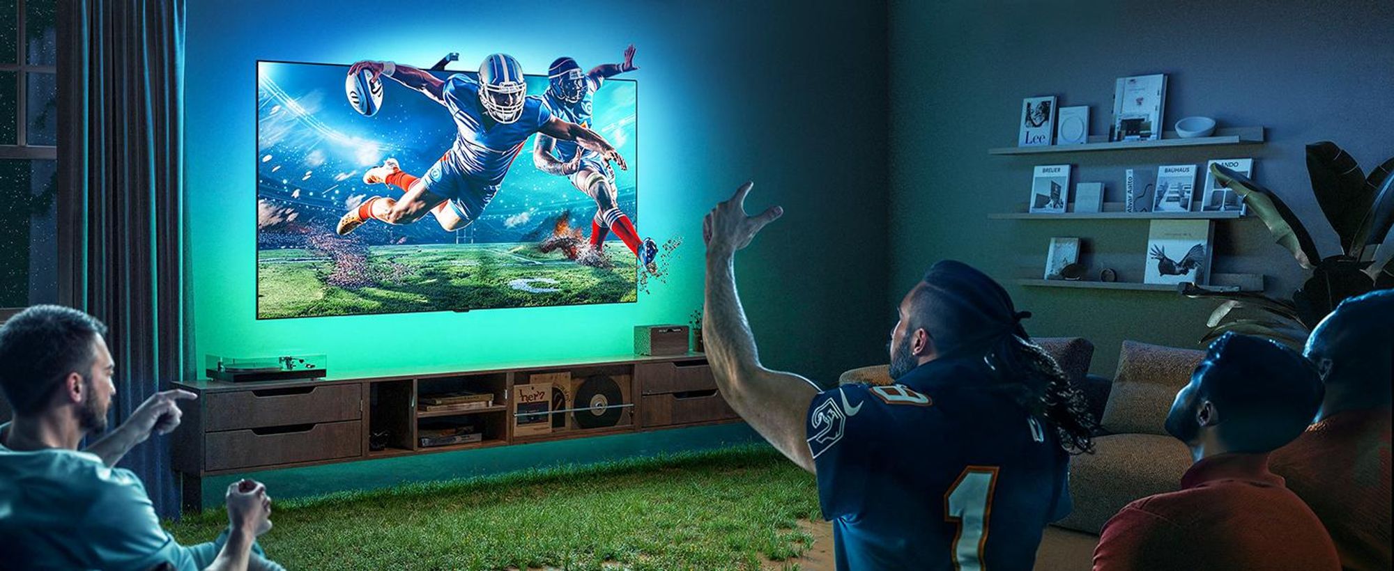 Govee TV Hintergrundbeleuchtung 3 Lite LED Strip mit Kamera, Sync für 55-65 Zoll TVs, Sprach- & APP-Steuerung