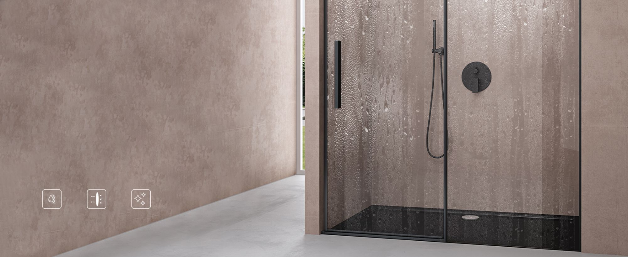 Effektiv antibakteriell, schnelle Reinigung, stets kristallklares Glas mit Nano-Beschichtung.