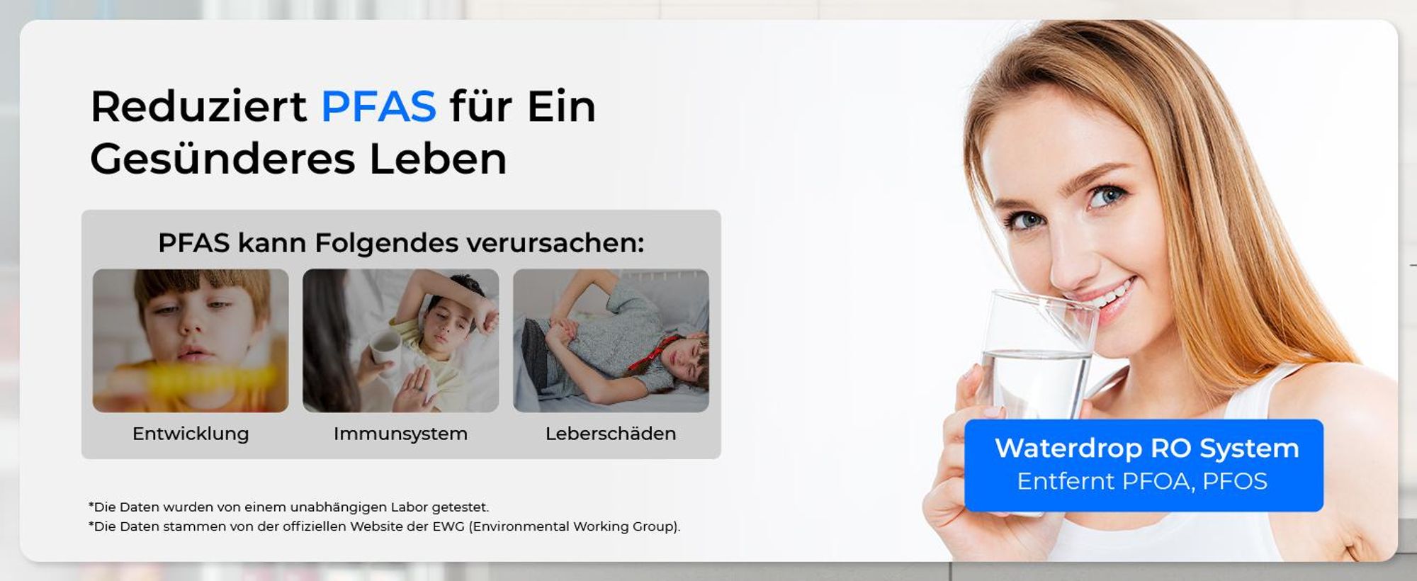 [Alkalisches Mineral] Waterdrop CoreRO Umkehrosmoseanlage, NSF/ANSI 58&372 , 7-stufiger Auftish-Wasserfilter, ohne Installation, WD-C1SL
