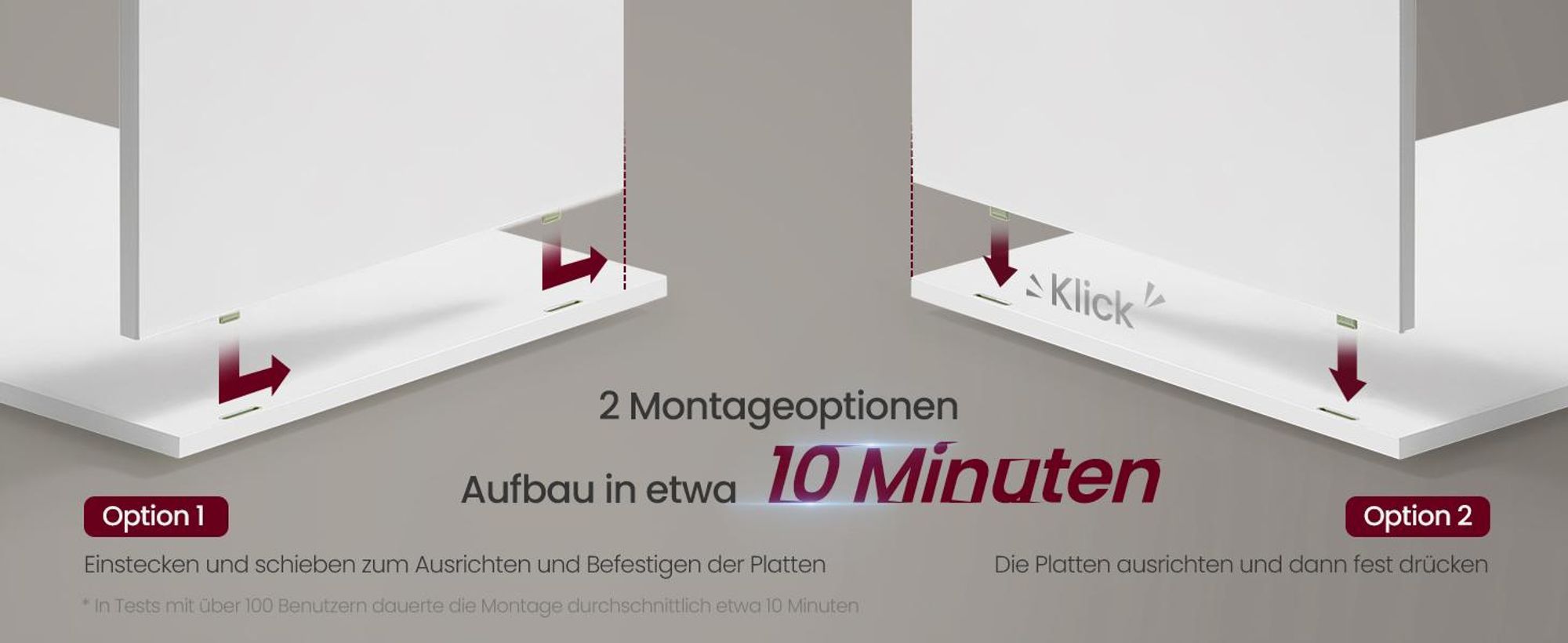 VASAGLE Toolless-Technologie Nachttisch, Beistelltisch mit Ladefunktion, Nachtschrank