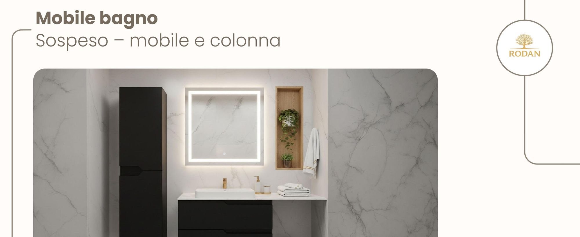 RODAN, mobile bagno, mobile sotto lavabo, mobile bagno moderno, mobili per il bagno