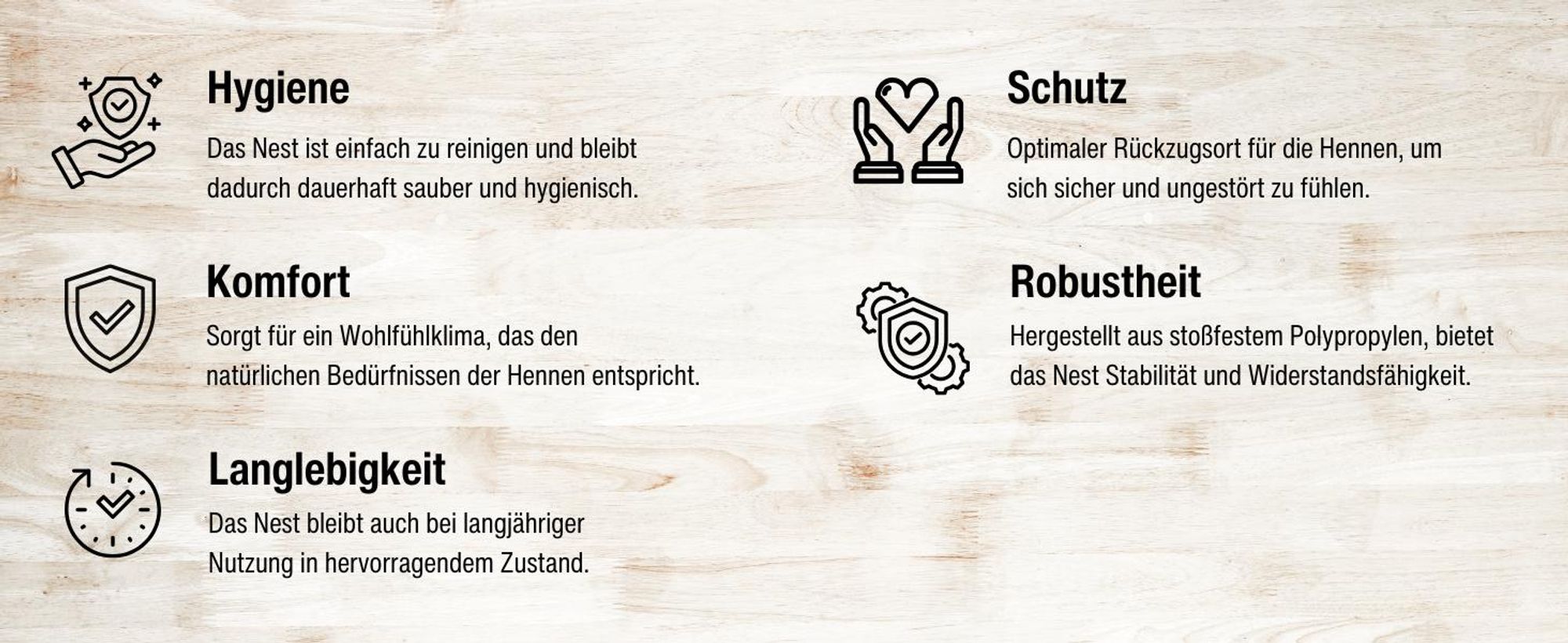 horizont Legenest für Hühner, MyCozyNest, aus Kunststoff, zur Wandmontage, Nest für Hühner, große Hühnerbox, Kunststoffnest, Geflügelnest (2er-pack)