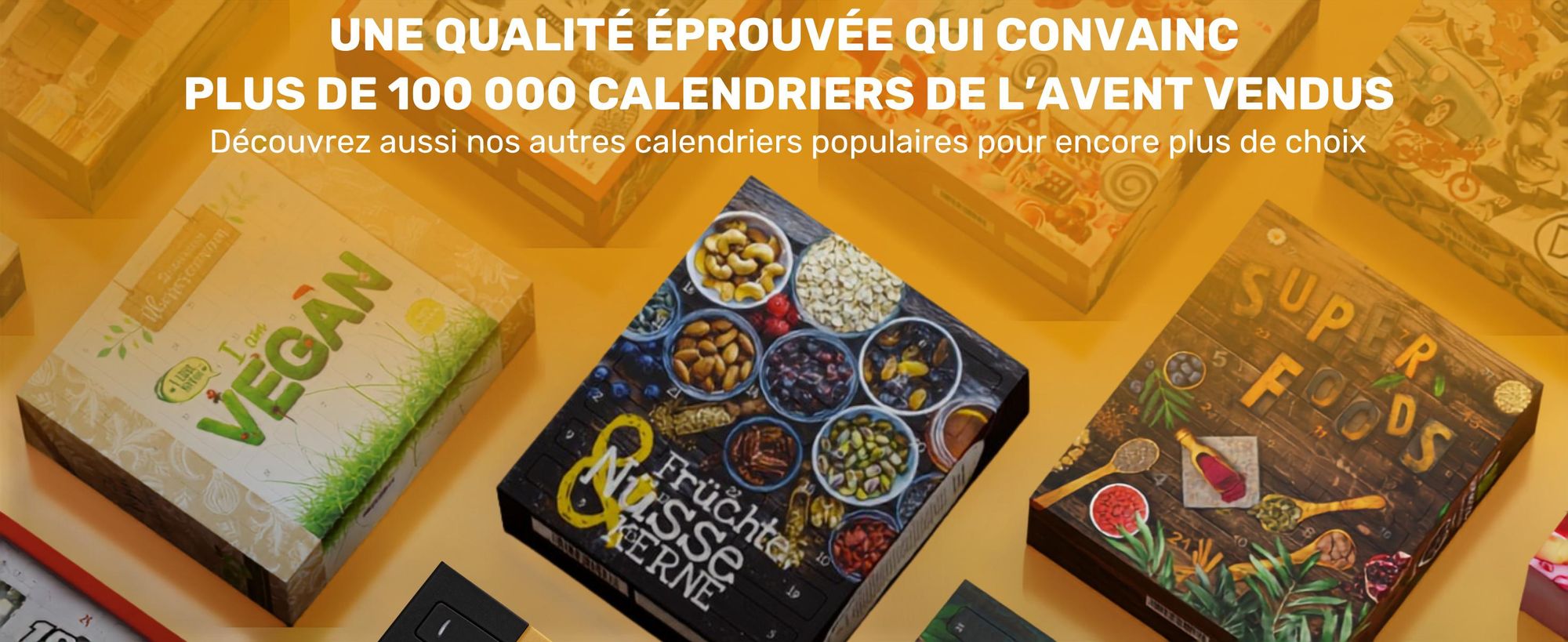 BOXILAND® fruits noix & graines calendrier avent 2026 bio, 24 snacks