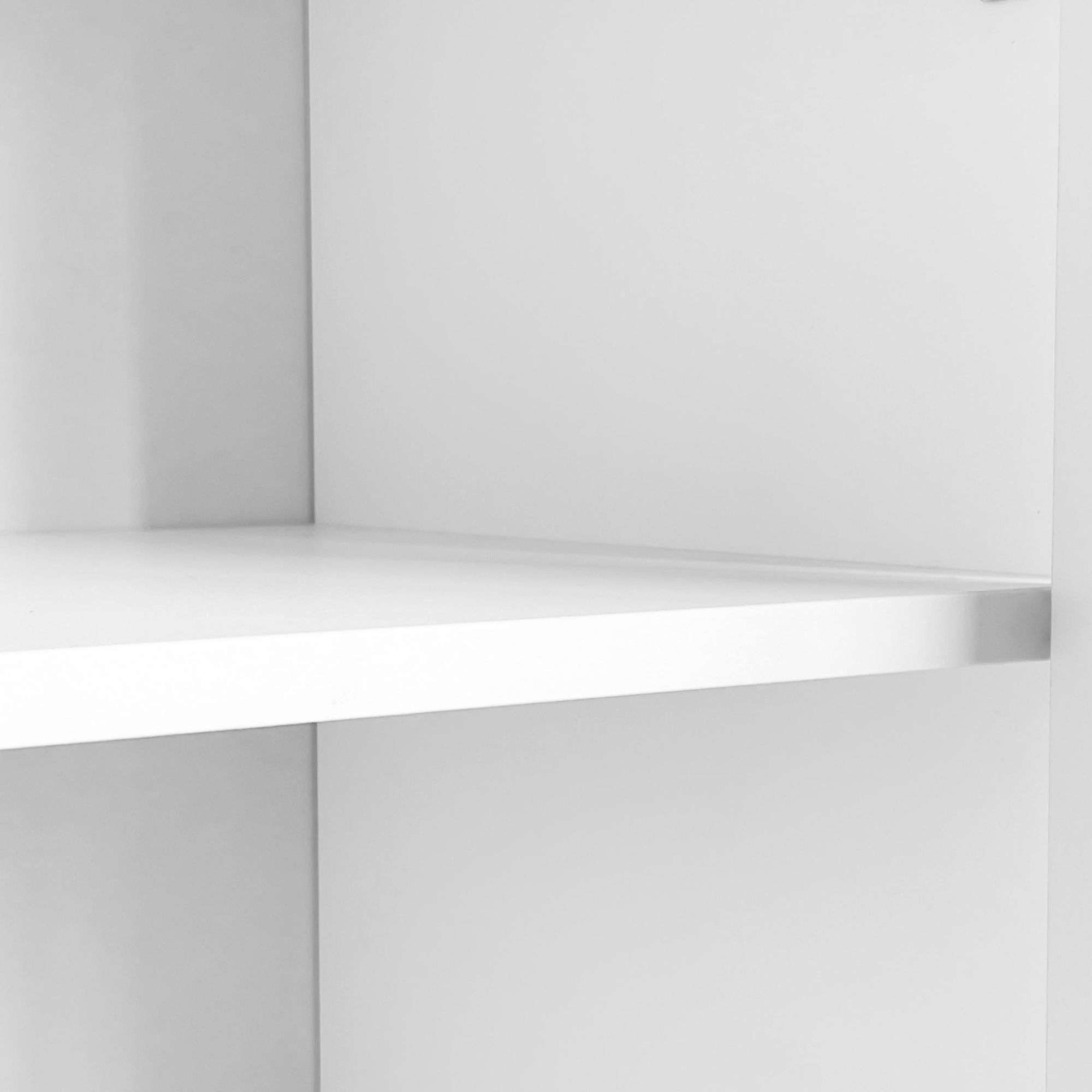 Merax Schminktisch mit LED-Bleuchtung, Frisiertisch mit Spiegel in Wolkenform, Kosmetiktisch mit Seitenschrank und Schubladen, B100/H78/T40cm, Weiß