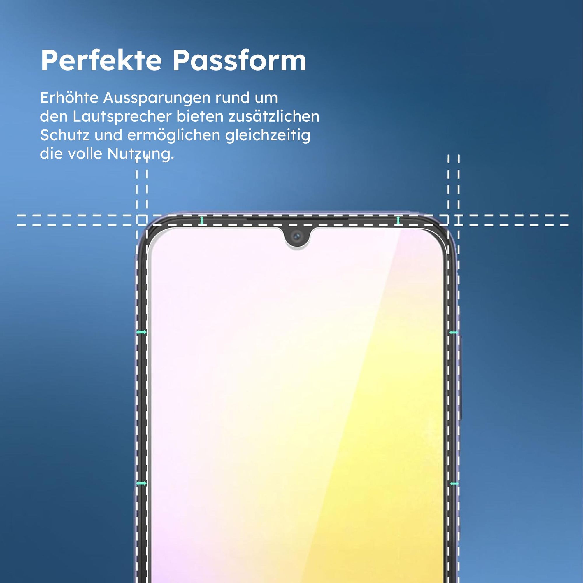 alkaya. Samsung Galaxy A34 Displayschutzglas, Panzerglas, Schutzfolie - Transparent