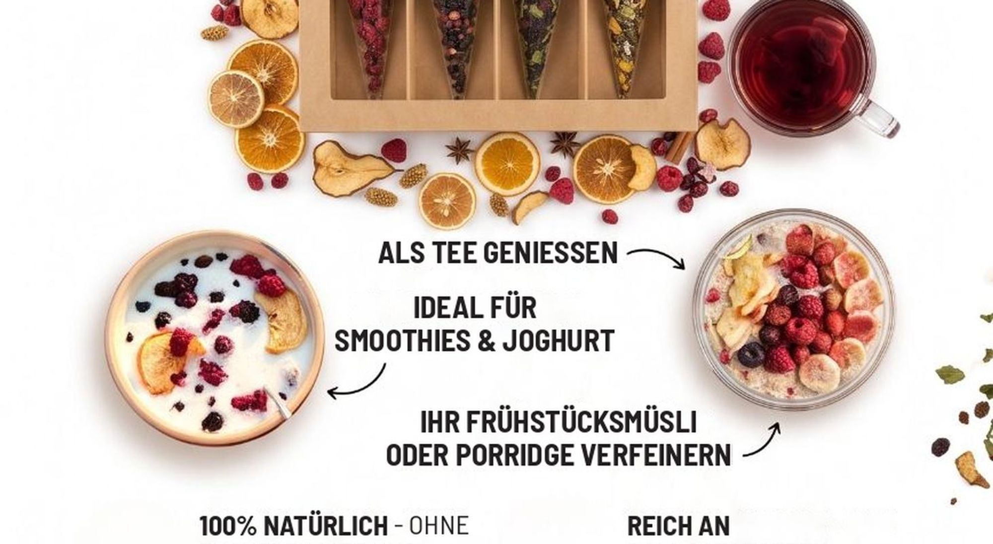 Getrocknete Birnenhälften 1000g - Ungeschwefelt - Hart - Für Kompott