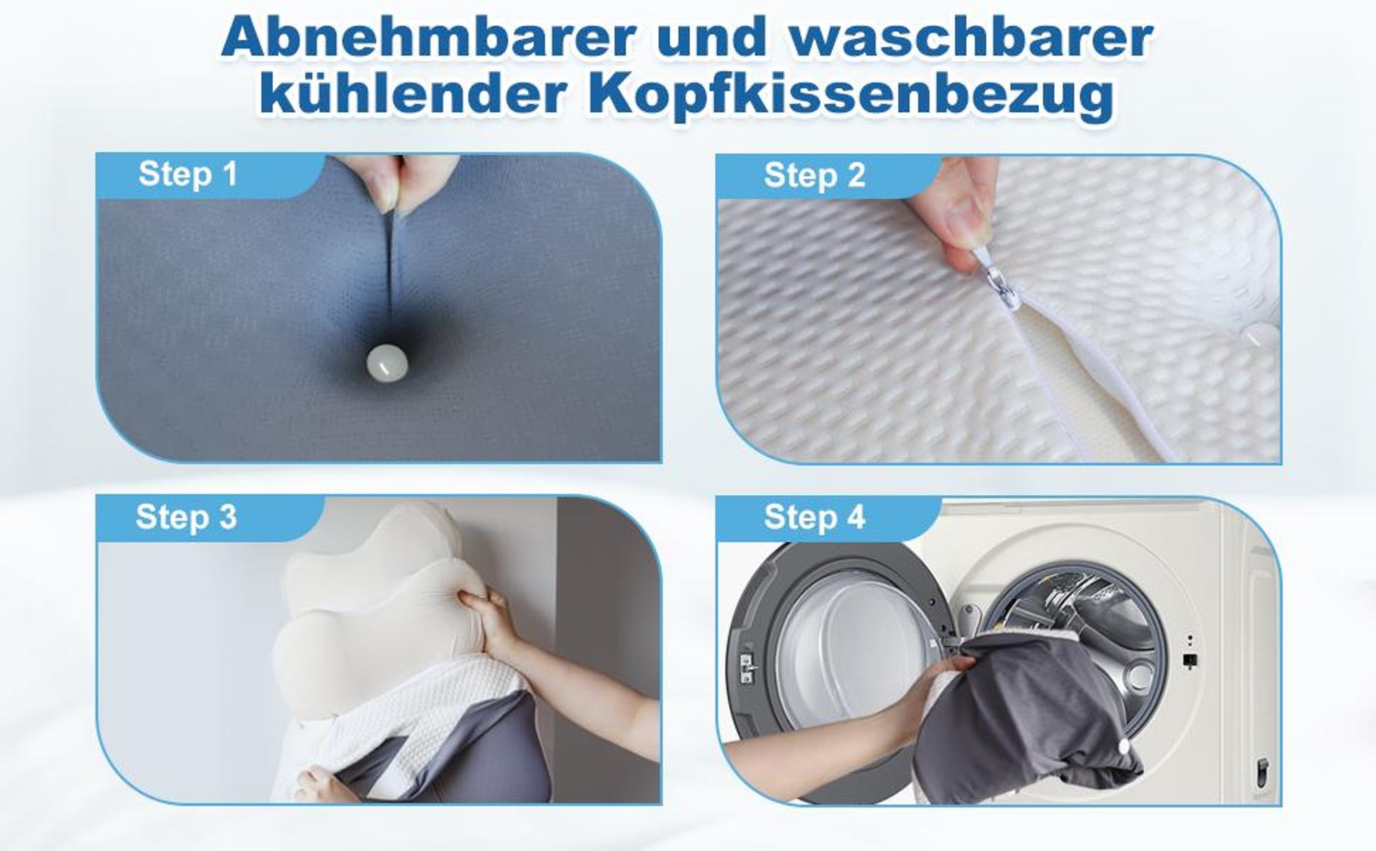 Nackenkissen, Ergonomisches Kopfkissen, Orthopädisches Kissen, Schlafkissen, Memory Foam Kissen, Nackenschmerzen, Seitenschläfer Rückenschläfer