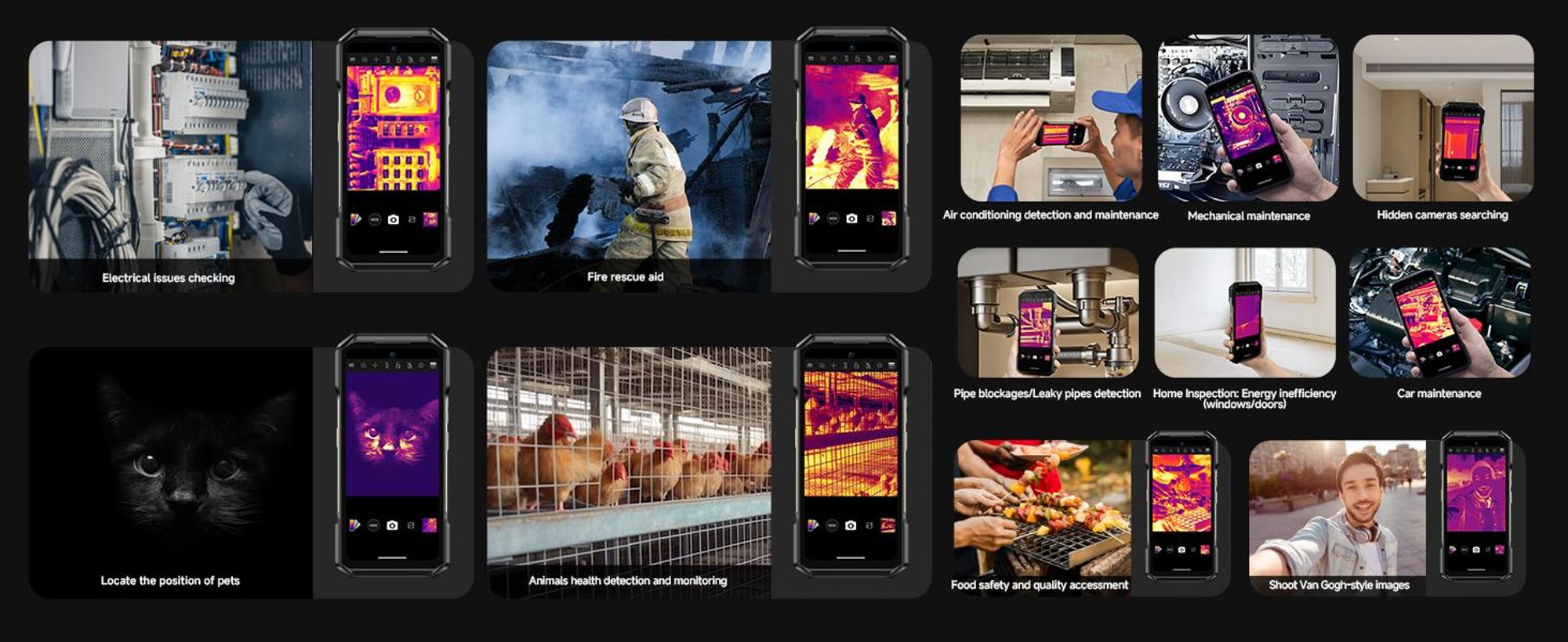 Ulefone Armor 27T Pro+ Outdoor Smartphone 5G Android 15 Handy 24GB+256GB/SD-2TB 10600mAh/33W, 6.78'' FHD+ 120Hz mit Wärmebildkamera, 64MP/GPS/NFC/OTG