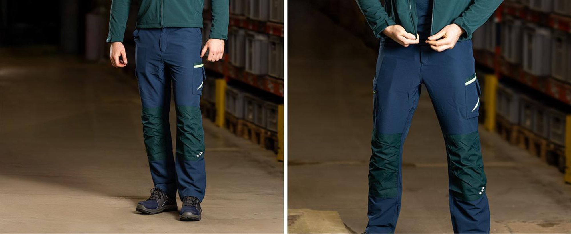 Hose mit Namensschild, Polyesterhose, Elasthanhose, strapazierfähige Hose