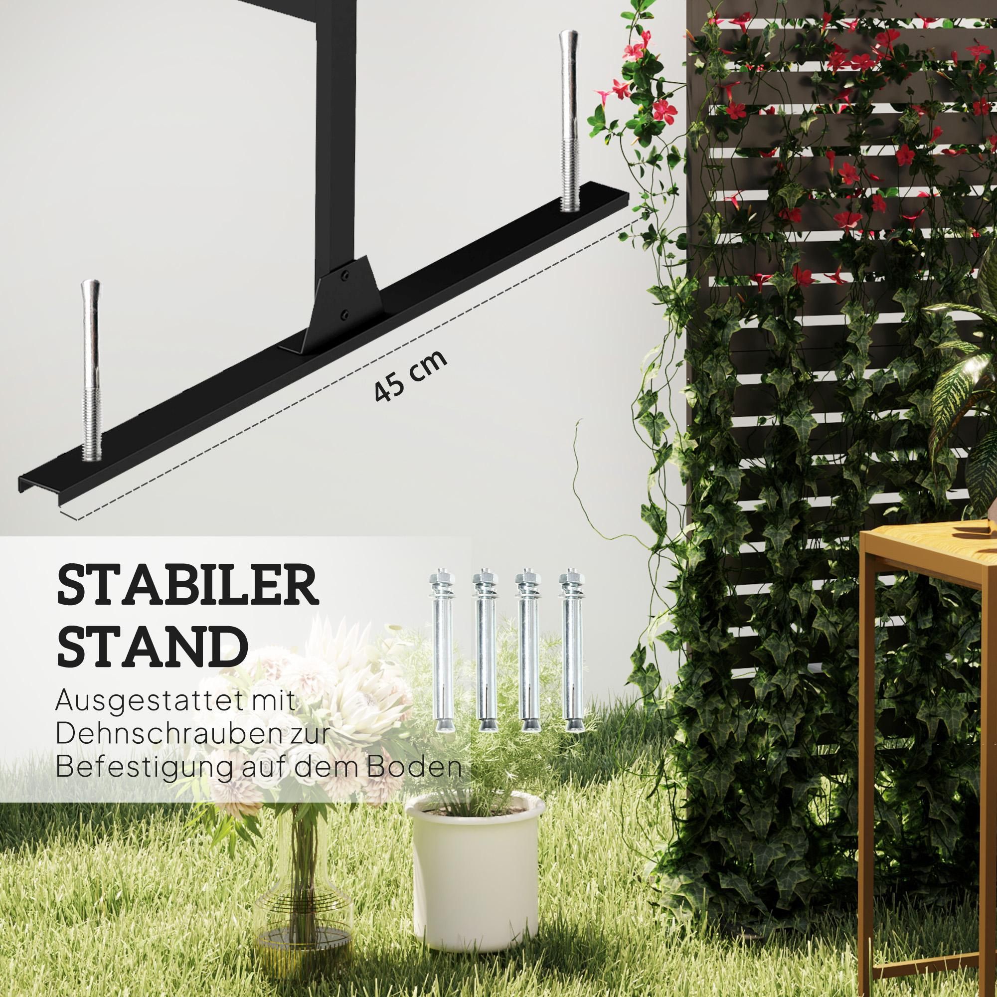 Raumteiler Stahl Kletterhilfe