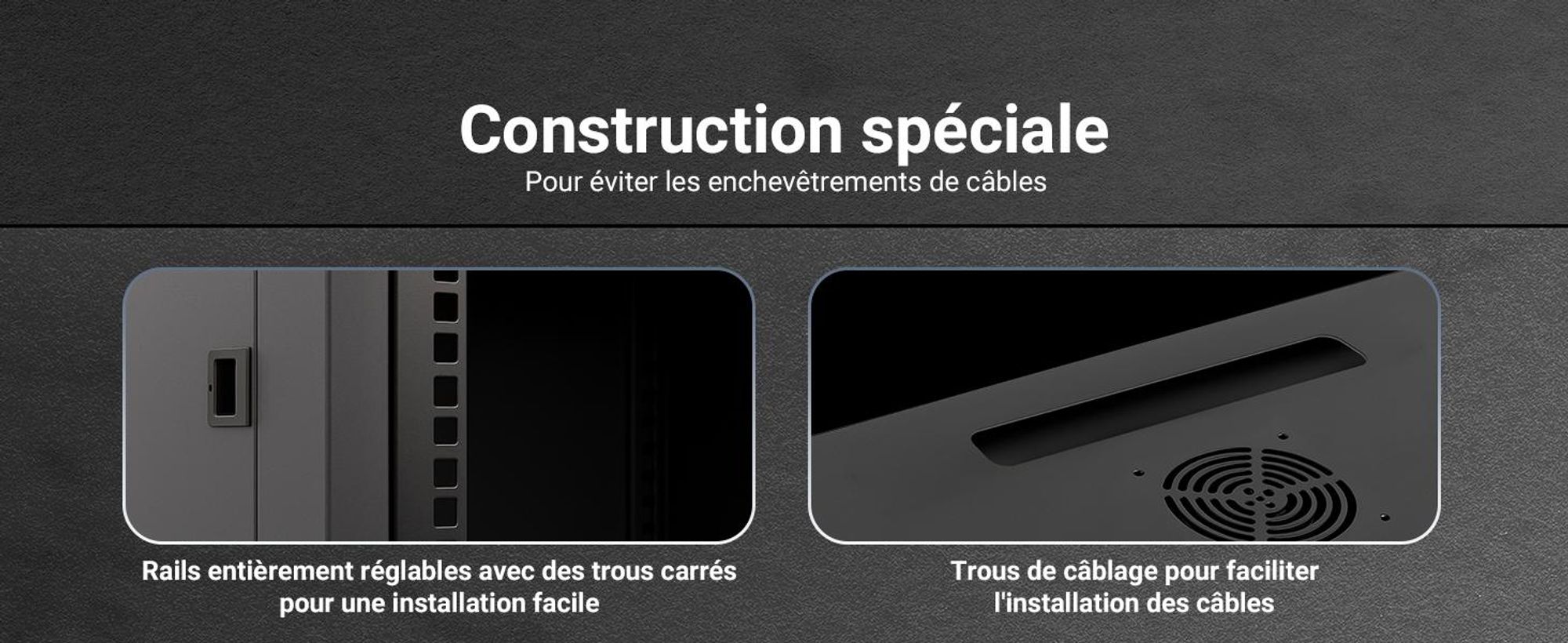Extralink Armoire Réseau 19" 12U 530x400 mm Murale + Étagère Serveur Rack
