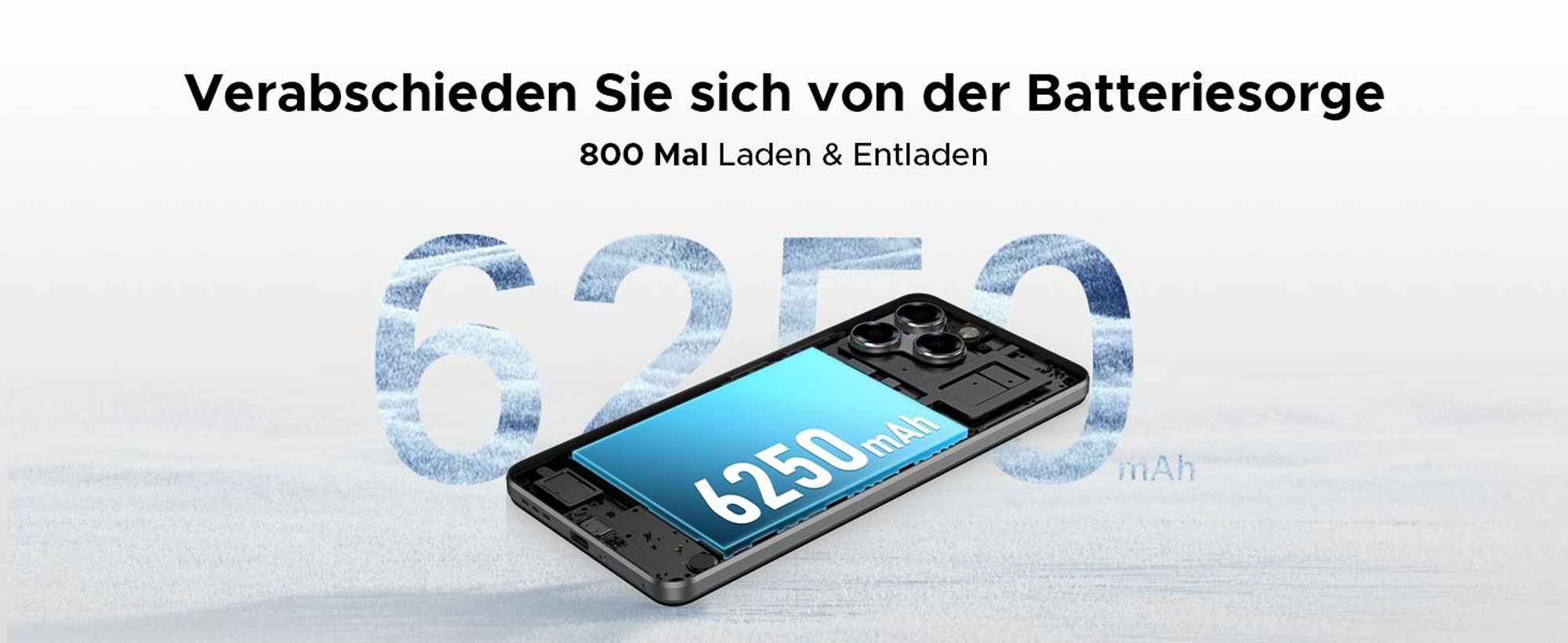 DOOGEE Note58 Pro Smartphone Handy, Android 16, 6,75" 90Hz, 6250mAh Akku, 32GB RAM+256GB ROM, 4G, 16MP, NFC, Fingerabdruck, ohne Vertrag
