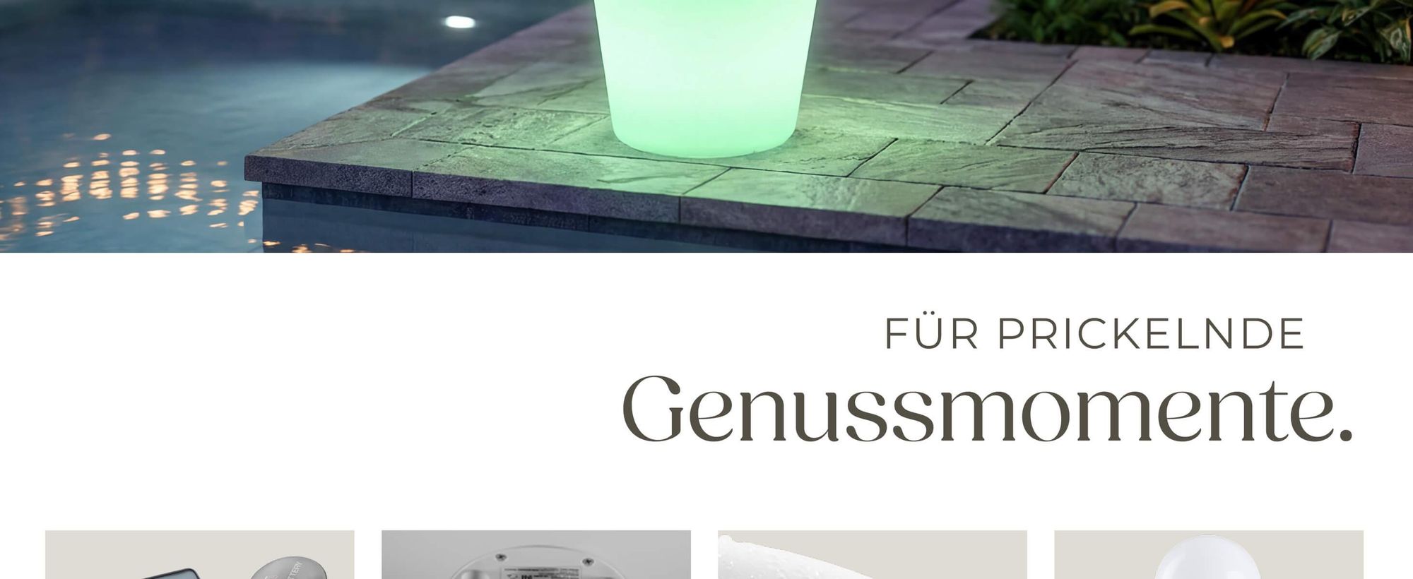 tectake® Leuchtzylinder Luminous Curve Cooler als Sektkühler mit LED-Beleuchtung, 12 W 38 x 40 cm, inkl. Erdspieß