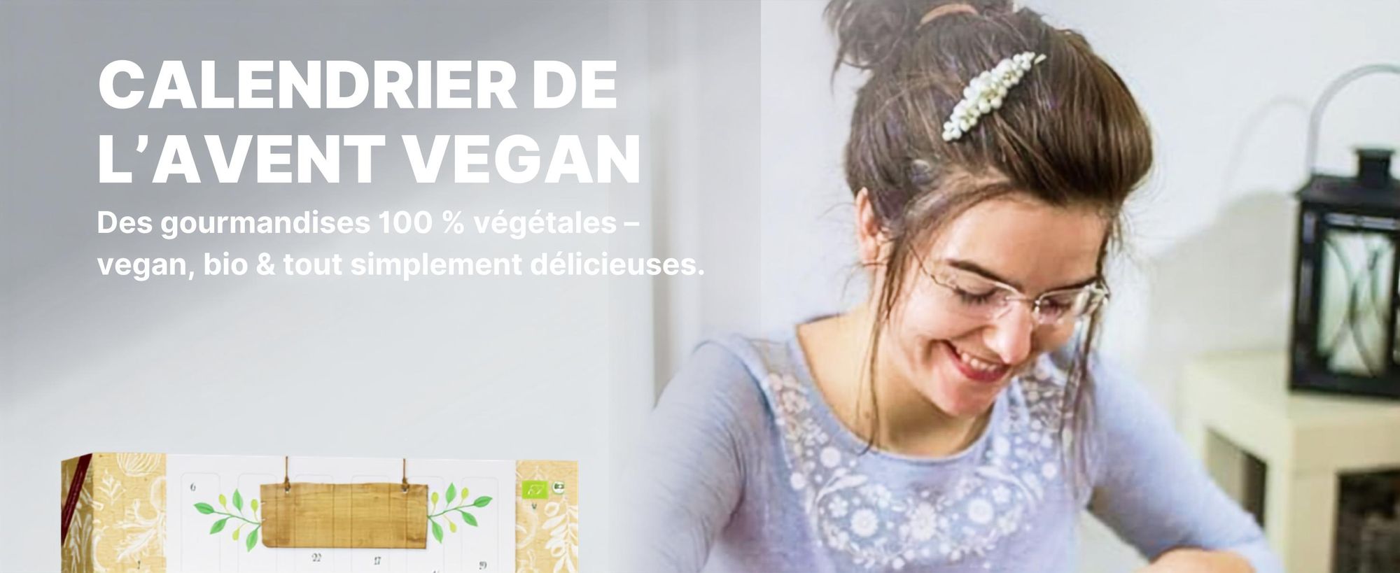 BOXILAND® calendrier avent vegan 2026, 24 snacks végétaux, sucreries
