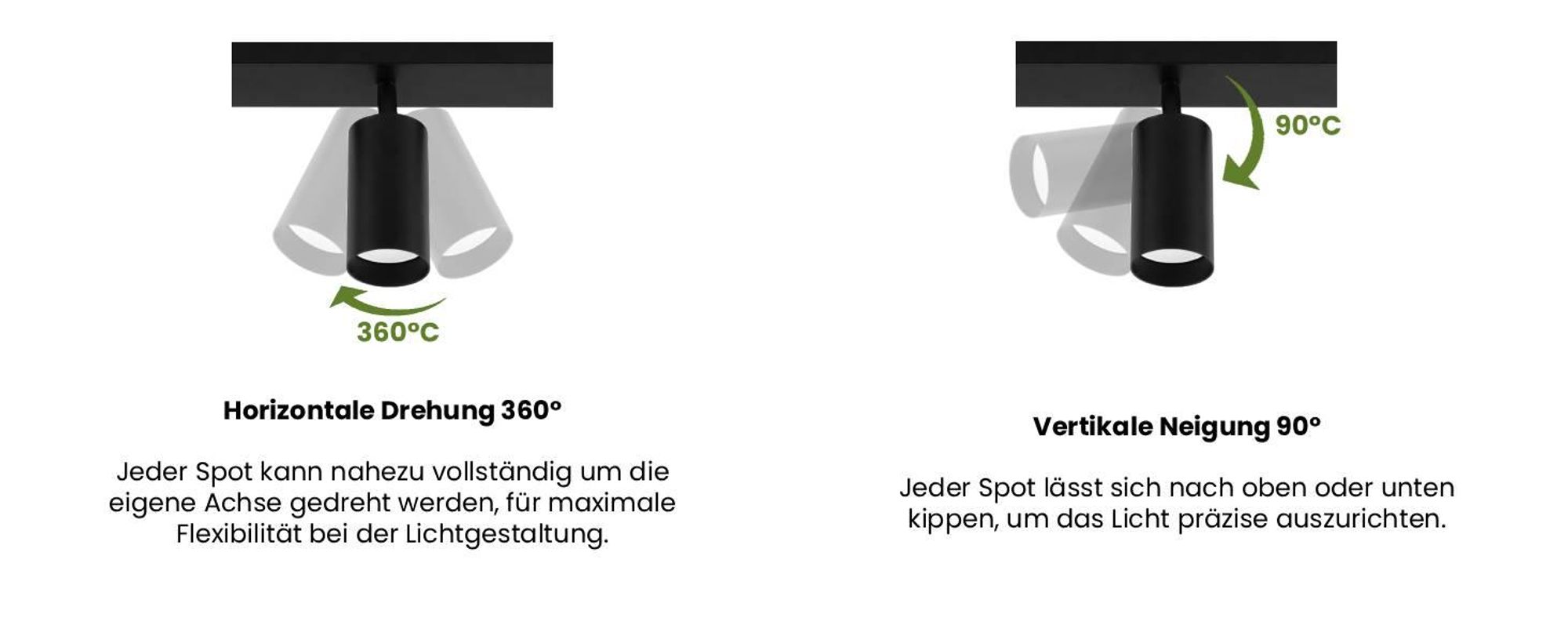 LUMILED Deckenleuchte Deckenspot GU10 Fassung Deckenstrahler 6-flammiger Spot Spotlampe Decke Spotleuchte Deckenlampe Spots schwenkbar drehbar 230V