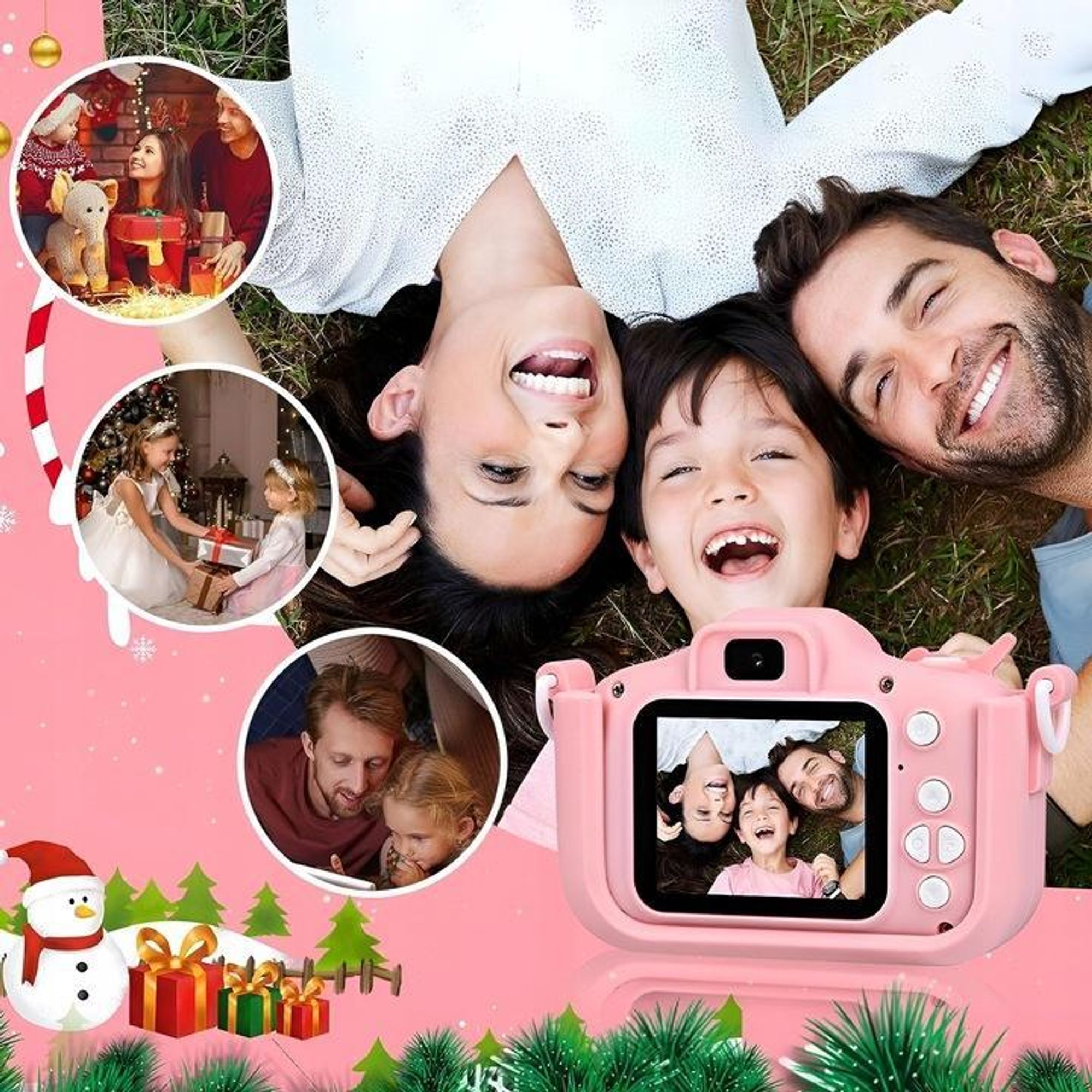 Digitale Fotokamera Für Kinder 40 Mp Kamera Spielzeug Spiele + 32Gb Karte