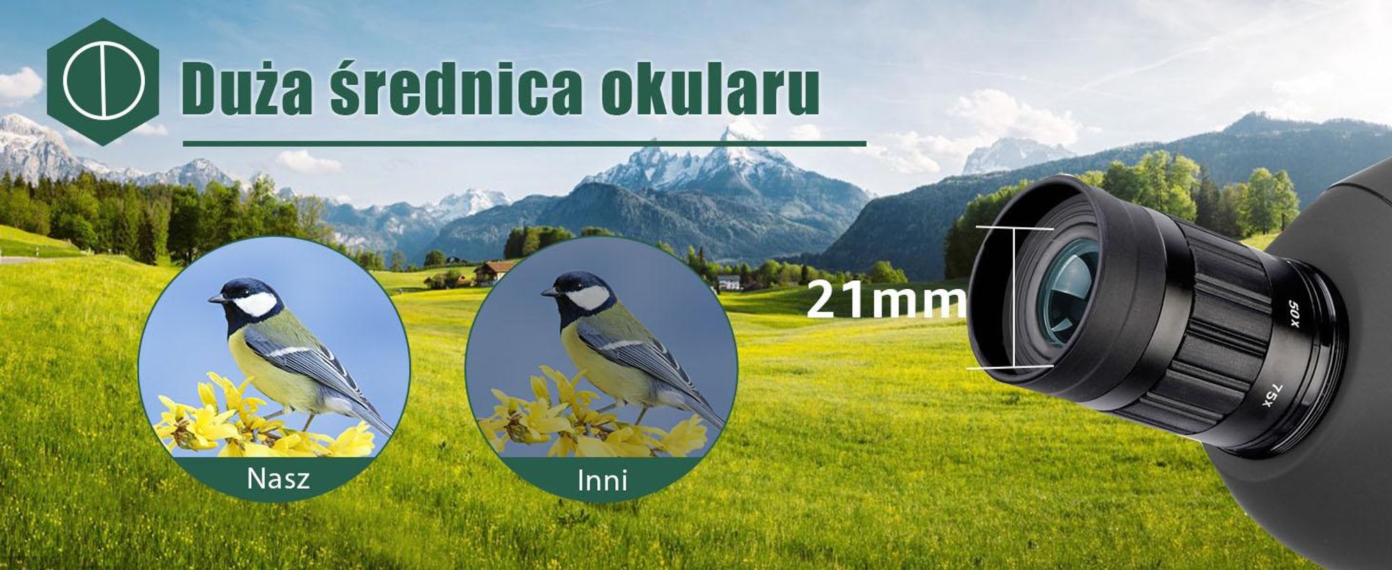 Lunety obserwacyjne Svbony SV28, luneta 25-75x70 ze statywem, pryzmat BAK4 & obiektyw FMC, luneta do obserwacji ptaków, strzelanie do celu