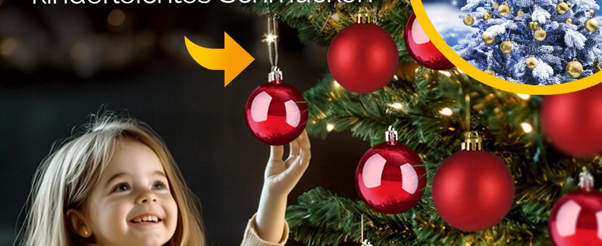 DEUBA Weihnachtskugeln 54er Set Ø 6 cm aus Kunststoff Braun