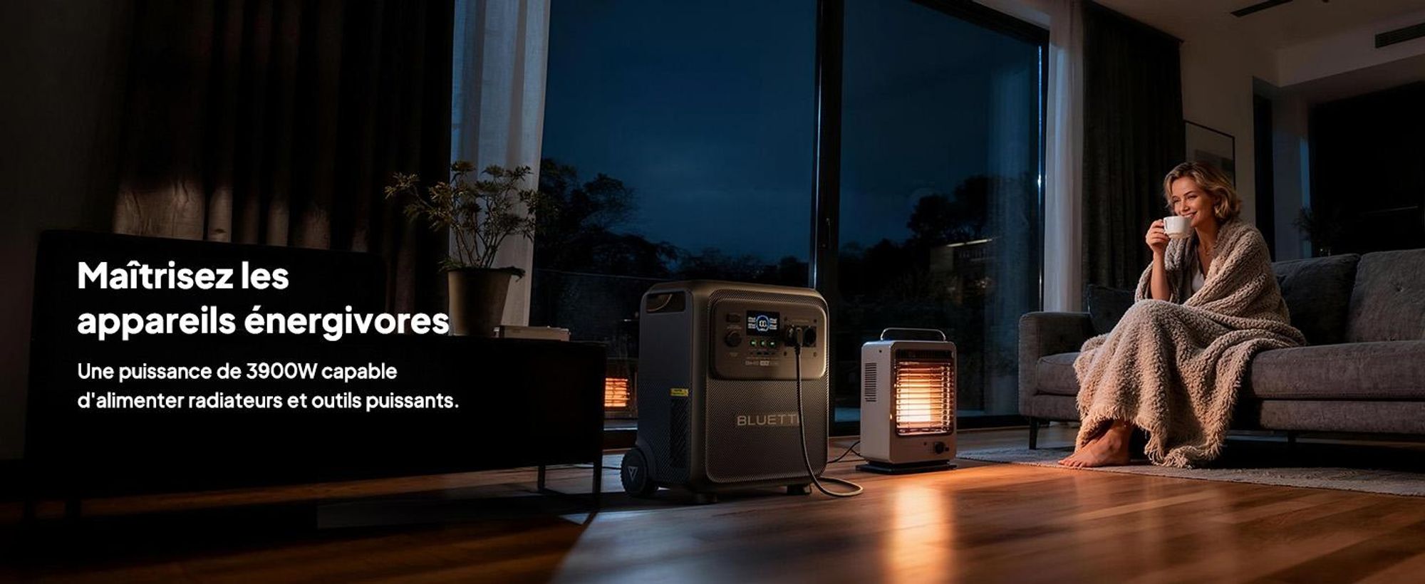 BLUETTI Elite 400 zonnegenerator met 500W zonnepaneel, 3840Wh LiFePO4-accu, noodstroomaccu met hoge capaciteit en wielen voor thuis en campers.