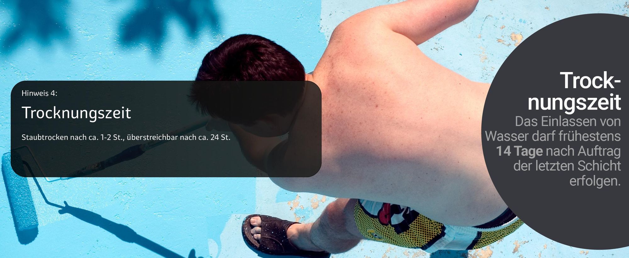 WO-WE 2K Schwimmbadfarbe SL450 Trocknungszeit