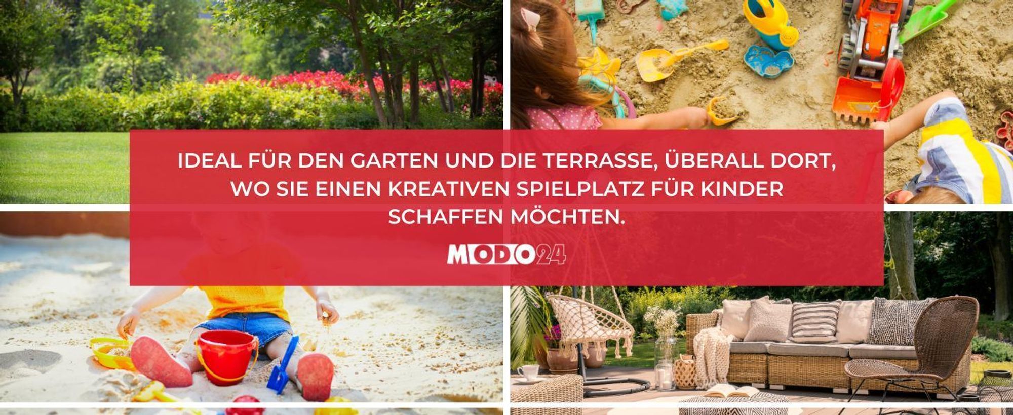 MODO24 Sandkasten Holz, Deckel, Sitzbänke, Schutzplane, Holzsandkasten, Kinder, Garten, 140x137 cm, Grau Imprägniert, PIA