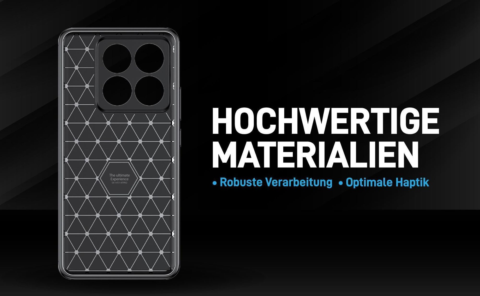 Handyhülle für das Xiaomi 14T Pro im Carbon Look