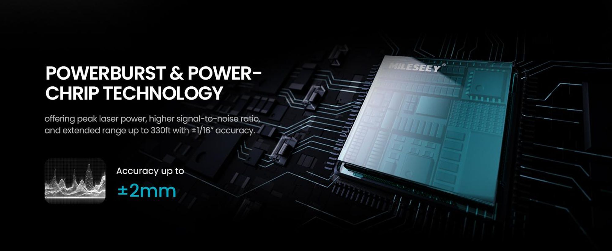 MiLESEEY D9 Pro Telemetro Laser con Touchscreen IPS Tecnologia P2P App