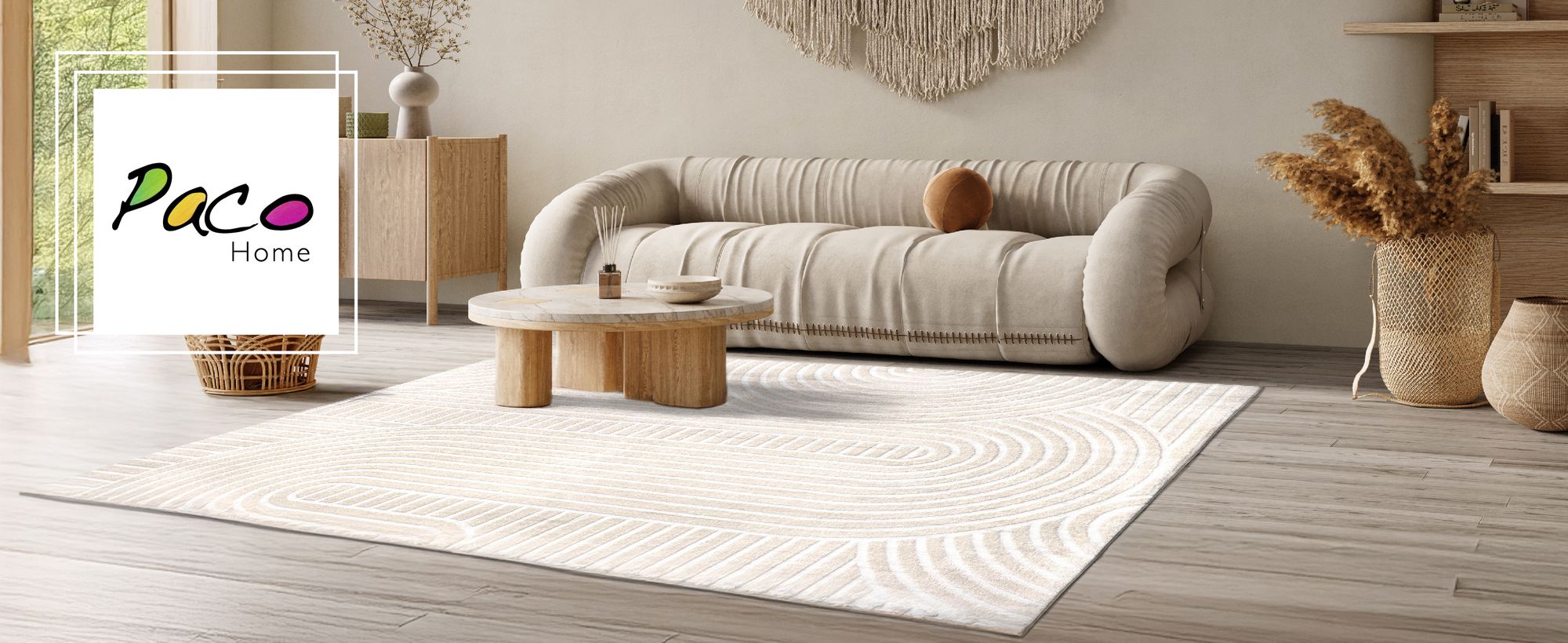 Teppich Wohnzimmer Schlafzimmer Kurzflor Skandi Muster Arche Bogen Einfarbig 3D Grösse 160x220 cm