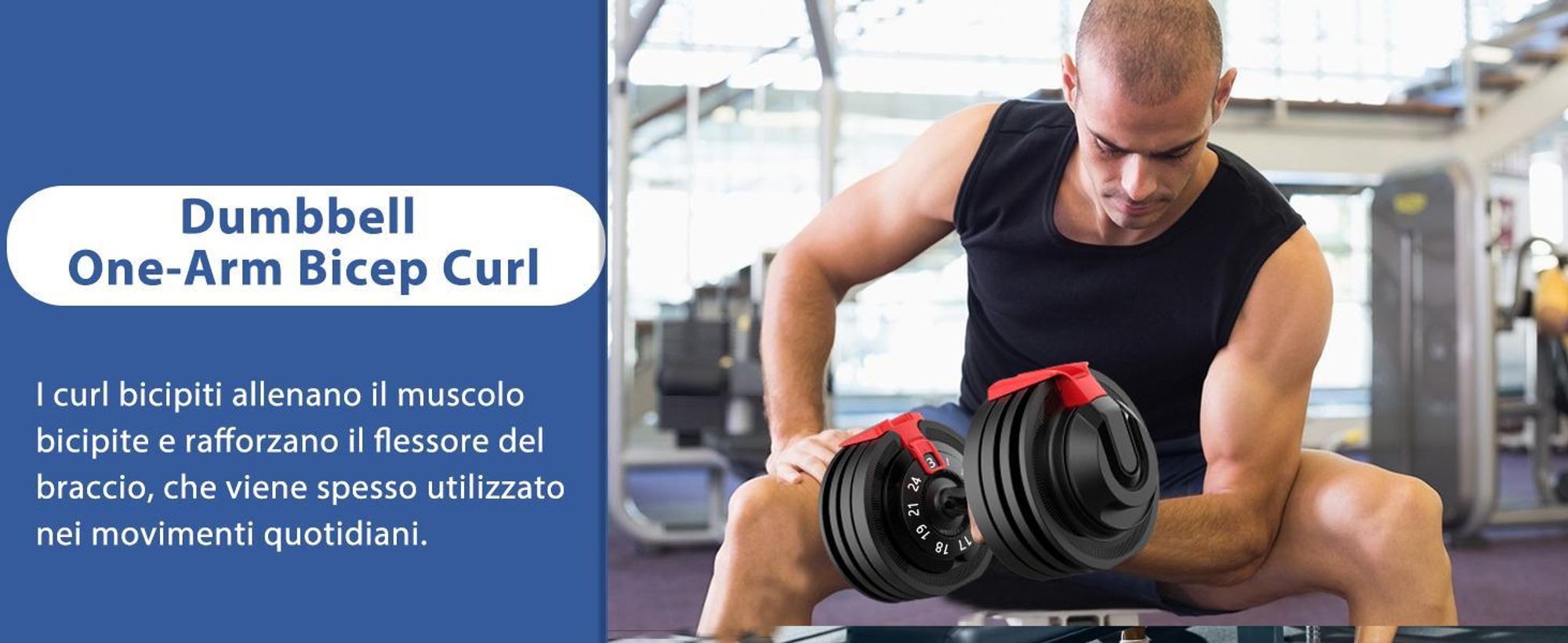 DH FitLife Set di Manubri Regolabili 3-24 kg con 12 Livelli di Peso, Pesi Variabili 12 in 1, Manubri Corti Regolabili per Allenamento Casa