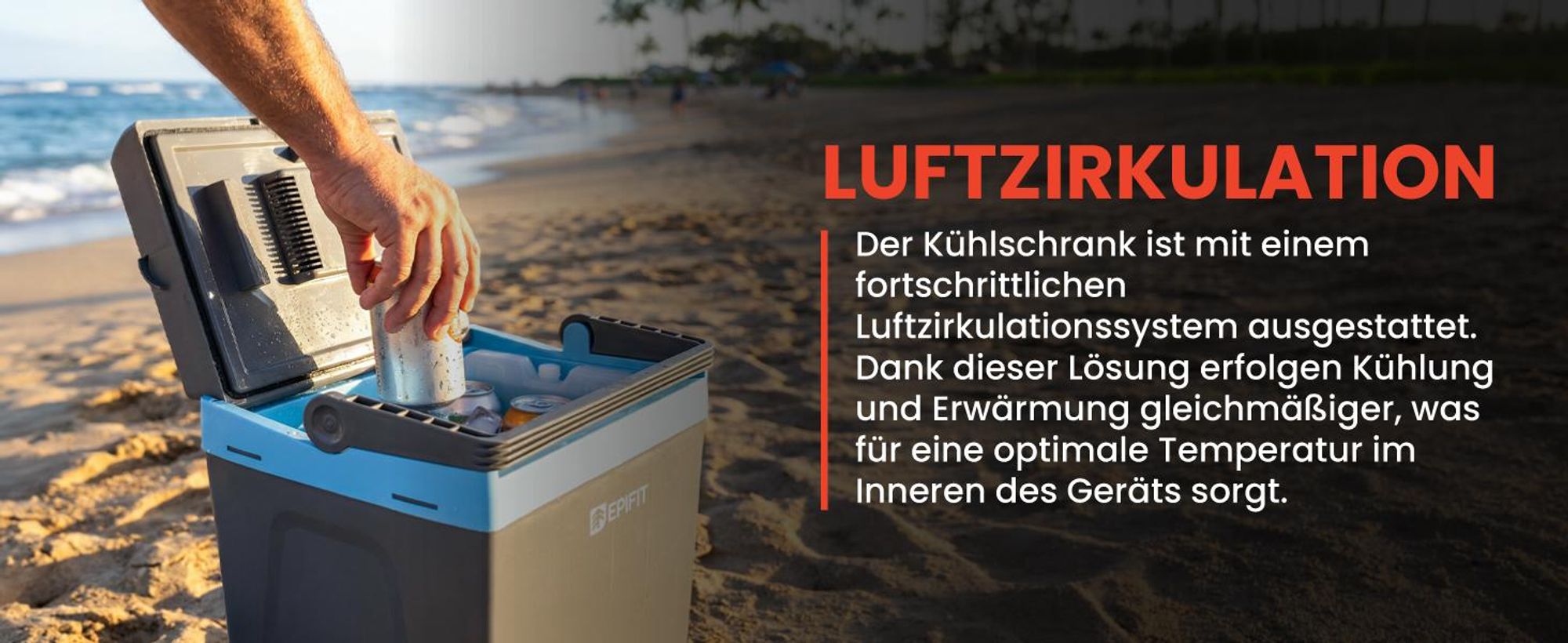 Mobiler Kühlschrank 25L mit Kühl- und Warmhaltefunktion bis 65°