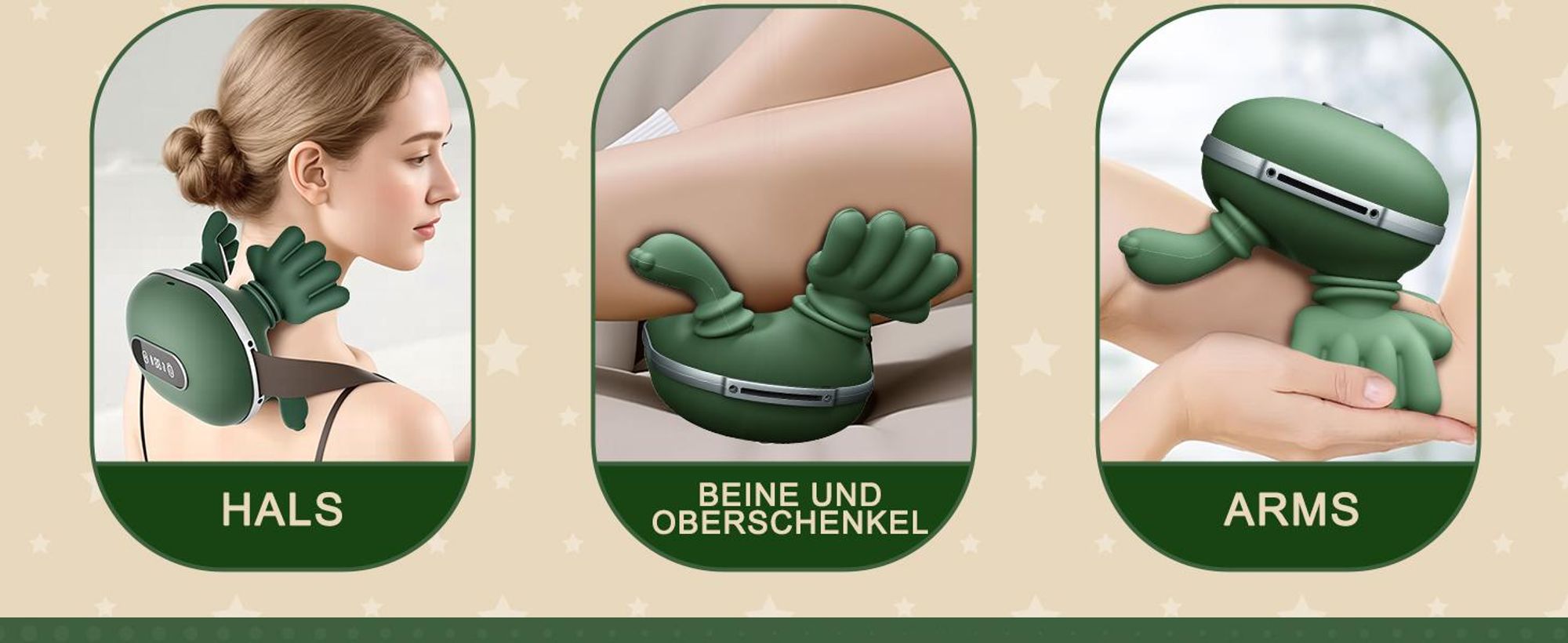 4D Shiatsu Massagegerät mit Touchscreen & Wärme – Nacken, Rücken, Schultern-Nur für kurze Zeit!