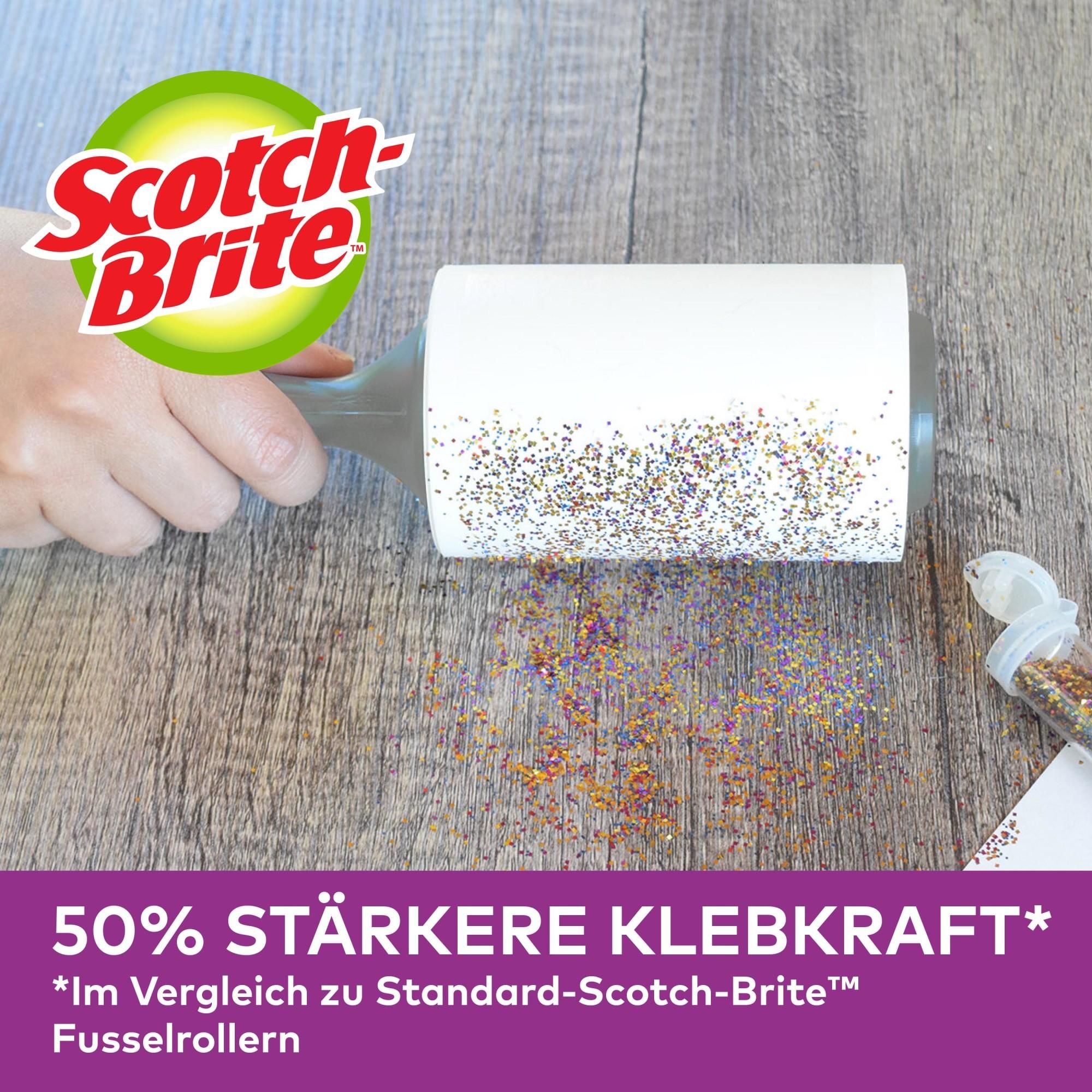 Scotch-Brite™ Pet Extra Sticky Tierhaar-Roller, 48 Blatt + 4 Ersatzrollen