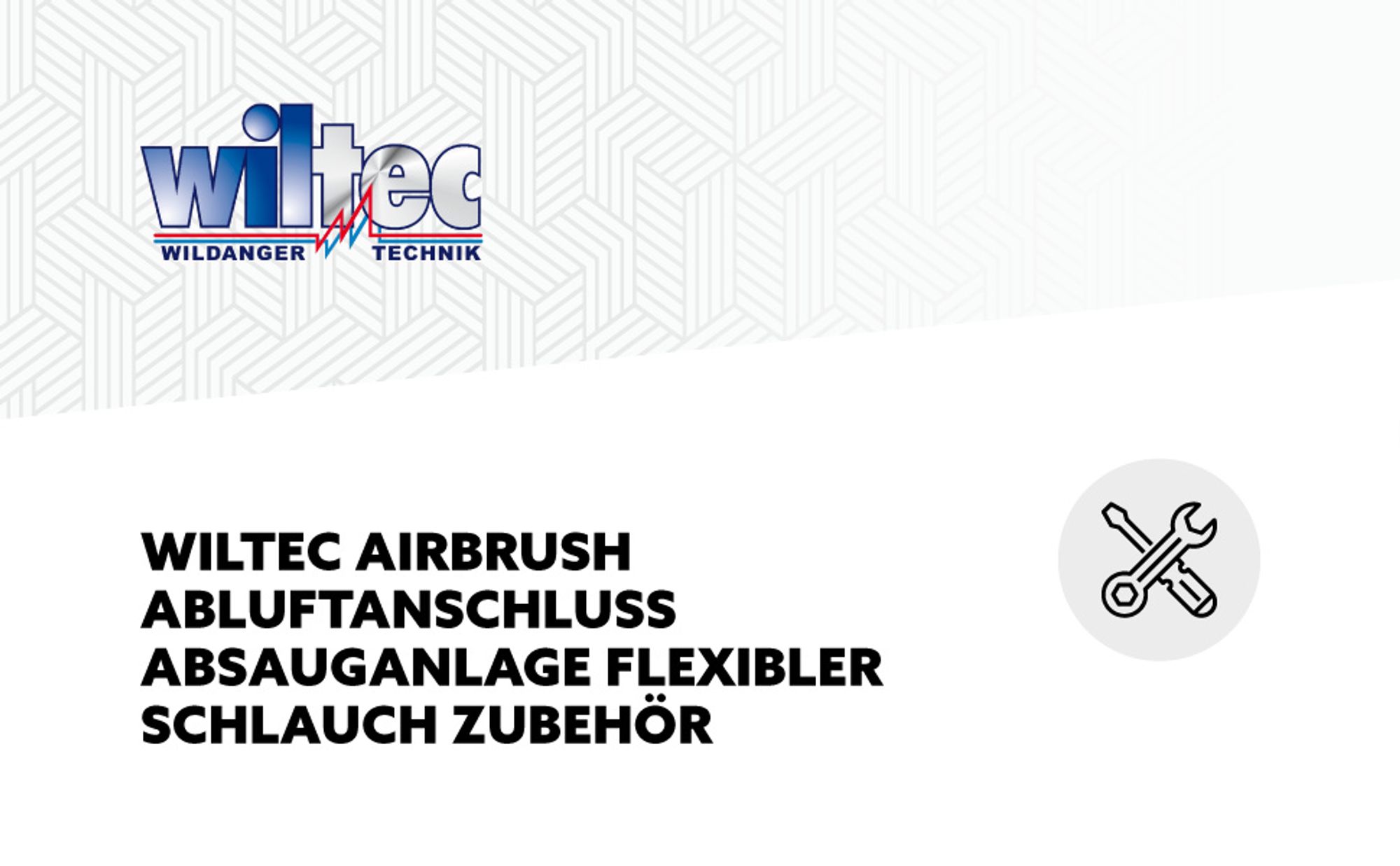Wiltec Airbrush Abluftschlauch 0,7-1,7 m für Absauganlage, flexibler Abluftanschluss zur Absaugung von Farbdämpfen und Farbnebel, Airbrushzubehör