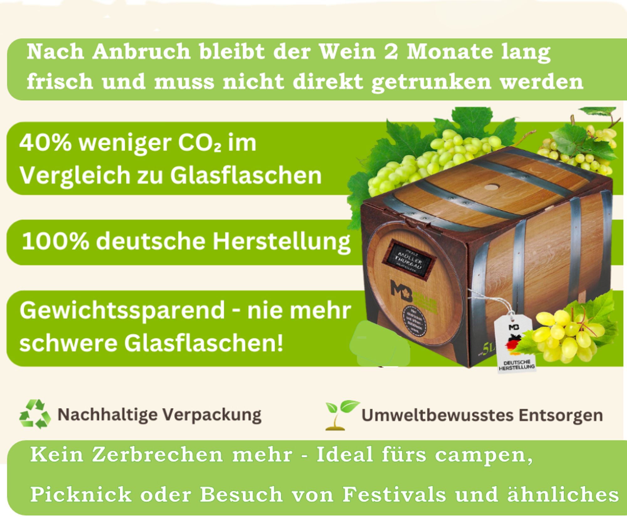 Bag in Box Wein Regent Rosé lieblich 5 L Weinhaus Müller Bornheim