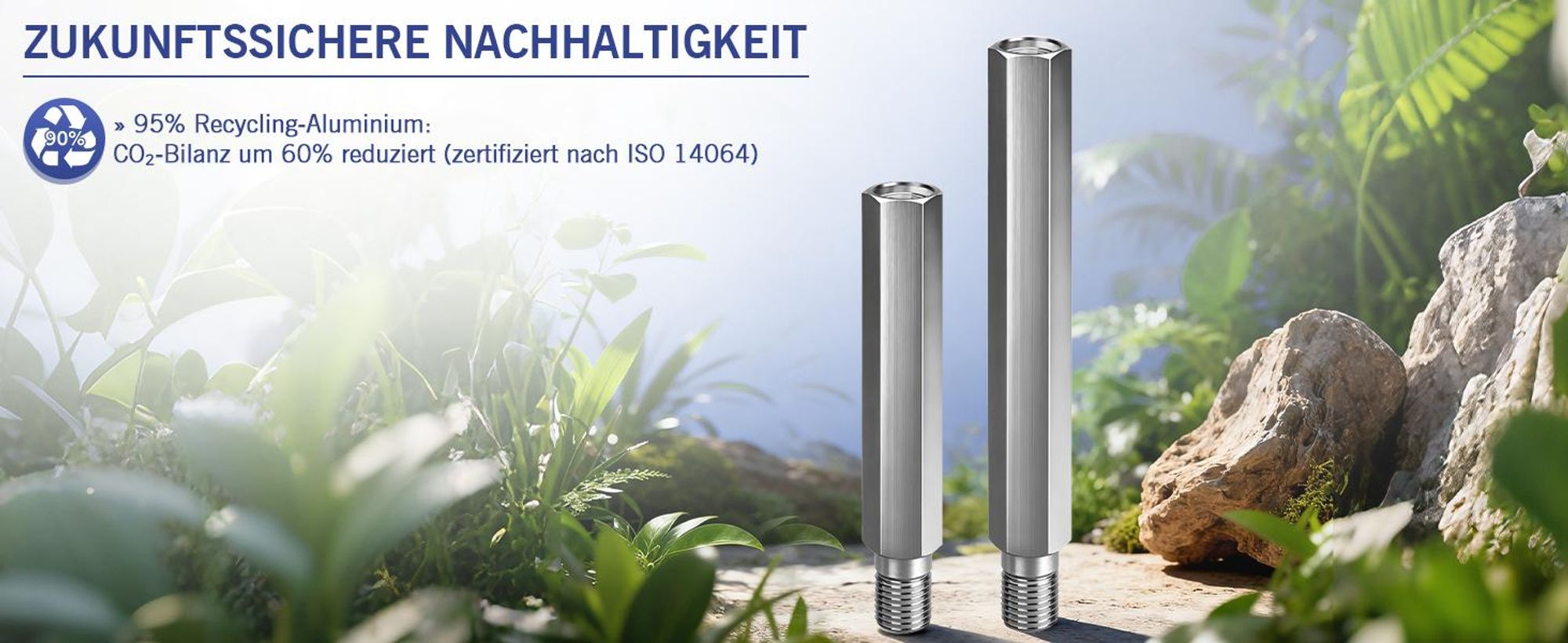 400mm Bohrkronen Verlängerung mit Anschluss 1 1/4'' UNC, 7075-T6 Flugzeugaluminium, Verlängerungsstange für Kernbohrer Diamantbohrkrone