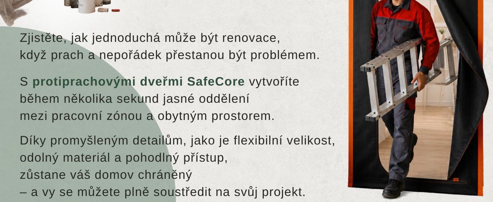 2x stavební dvířka, prachová dvířka, prachová clona, ​​protiprachová dvířka, lapač nečistot, ochrana proti prachu