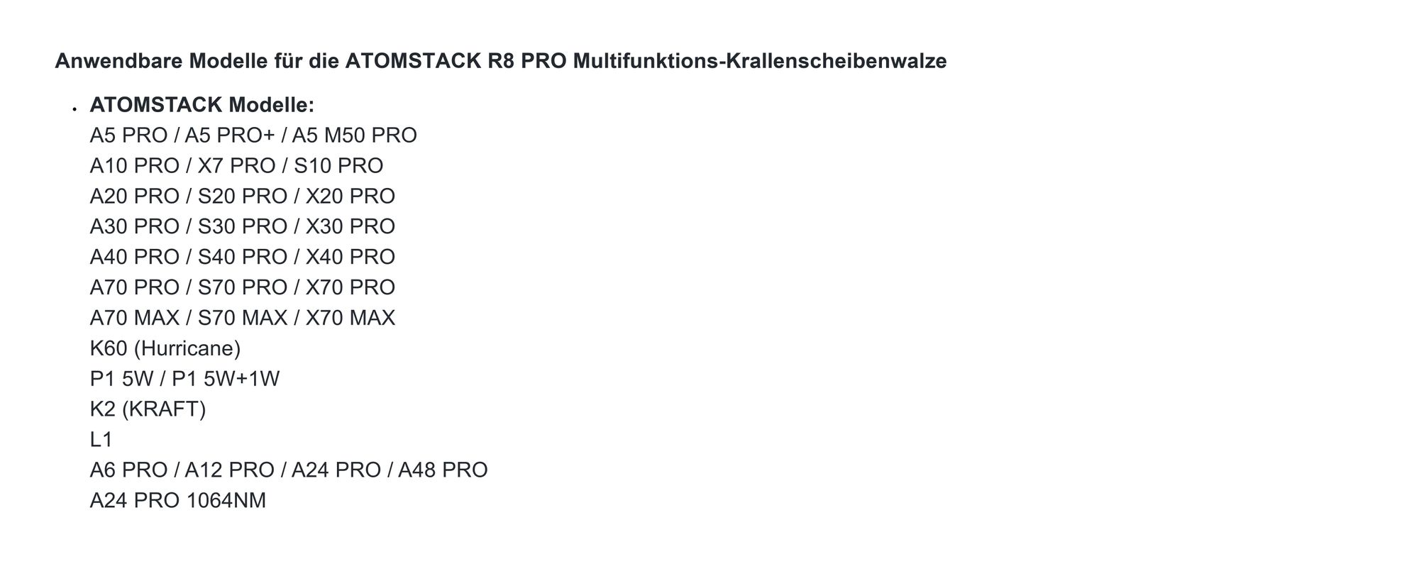 ATOMSTACK R8 PRO Rotary Roller, für Hurricane, P1 5W, A5/A6/A10/A12/A20/A24/A30/A40/A48/A70 Serie