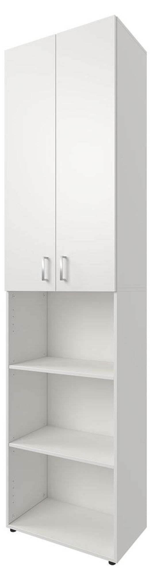 Kombi Trio 33 Weiß – Aktenschrank mit 2 Türen und 4 verstellbaren Einlegeböden