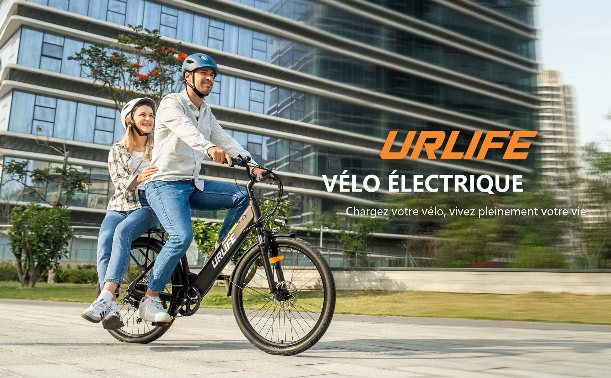Vélo électrique URLIFE E26 - Moteur 250W Batterie 36V 13Ah Pneus De 26 Pouces  Freins à Disque -Blanc