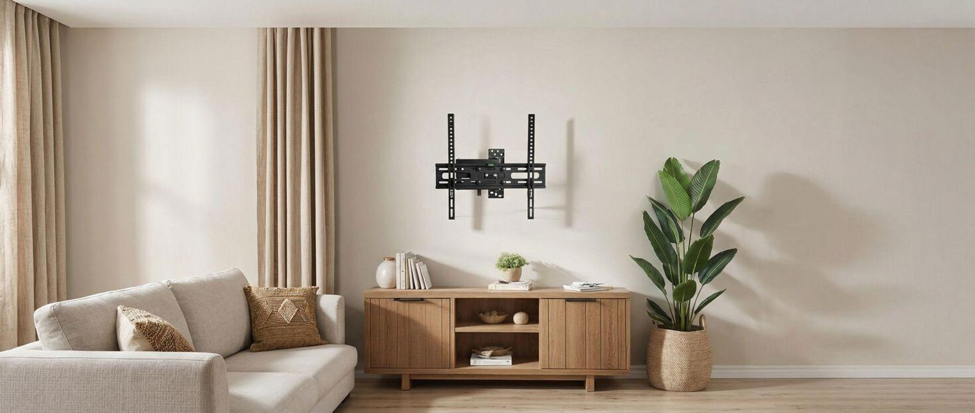 tectake® TV Wandhalterung für 26 - 75 Zoll (66 - 191 cm) ausziehbar schwenkbar und neigbar