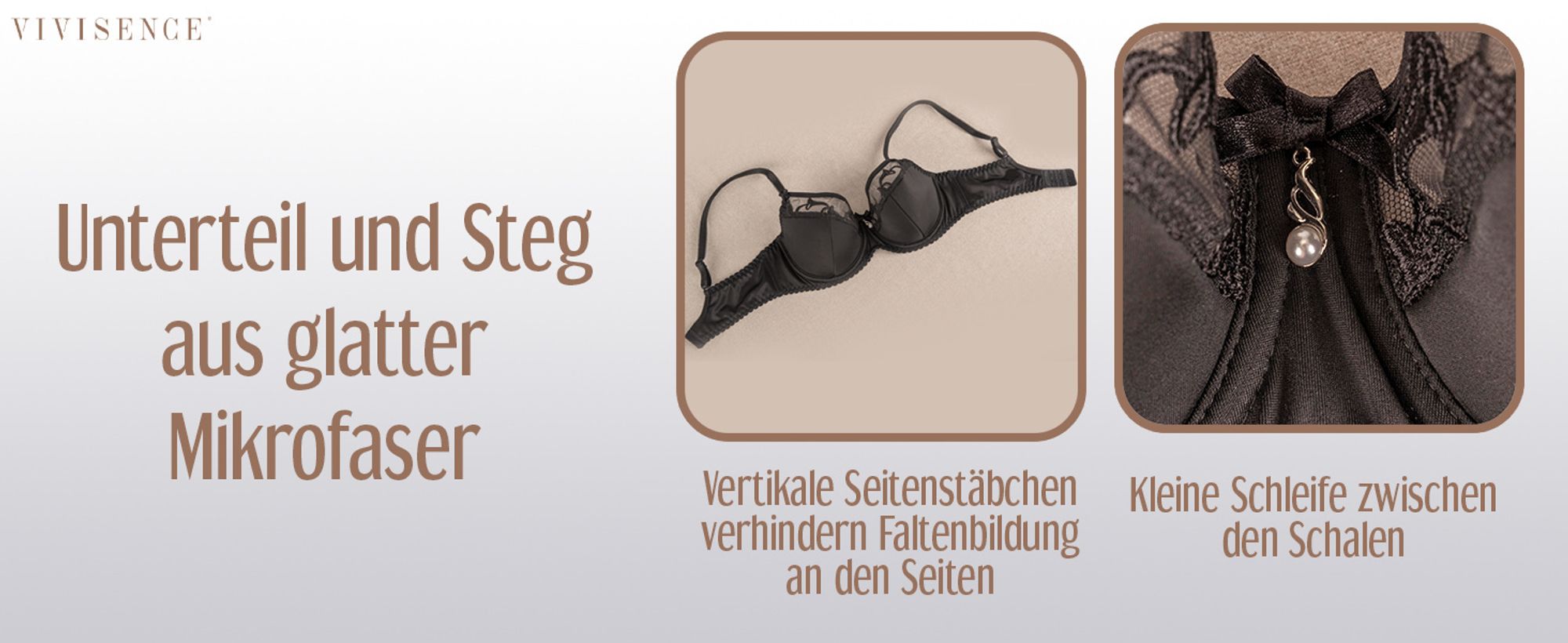 Vivisence 1020 dame bügel bh halbversteift voll cups große brüste, weiß, 85d