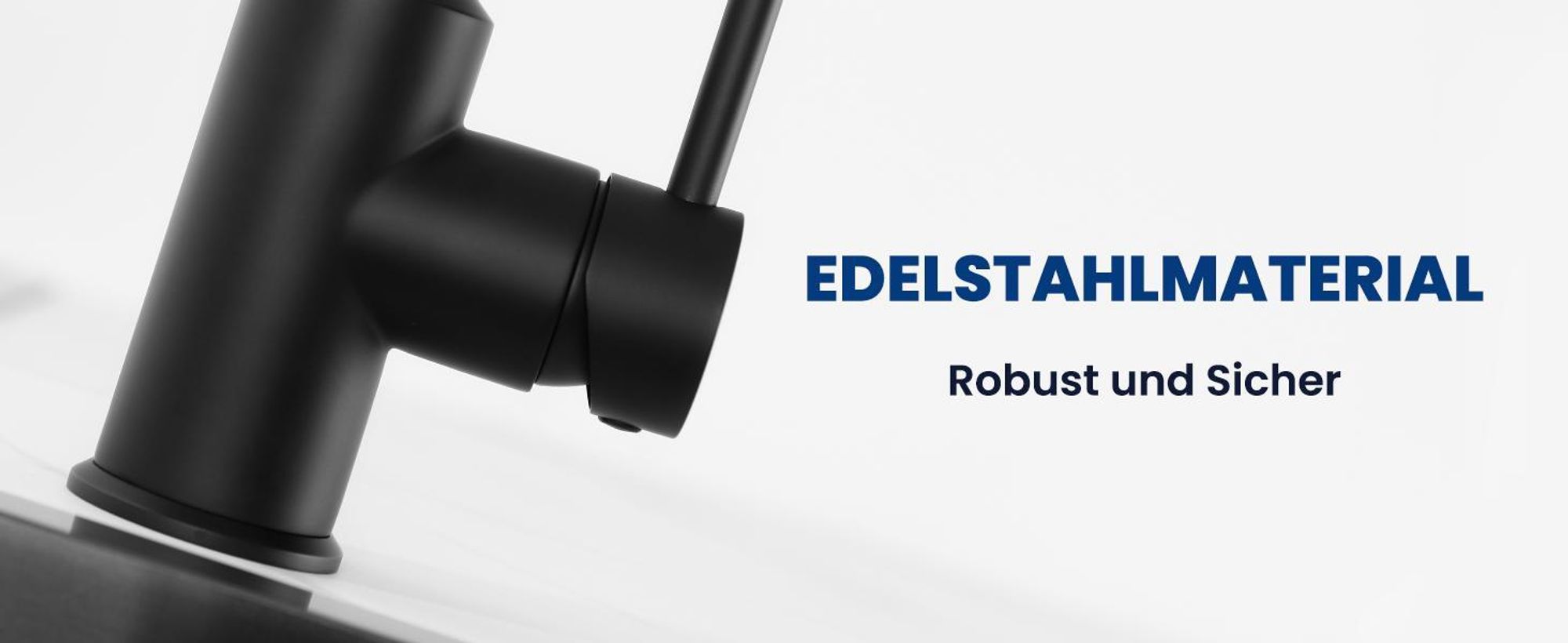 Küchenarmatur Niederdruck Ausziehbar, 2 Strahlarten Edelstahl Spültischarmatur, 360° Drehbar Wasserhahn Küche, Cecipa, Schwarz Küchenarmatur