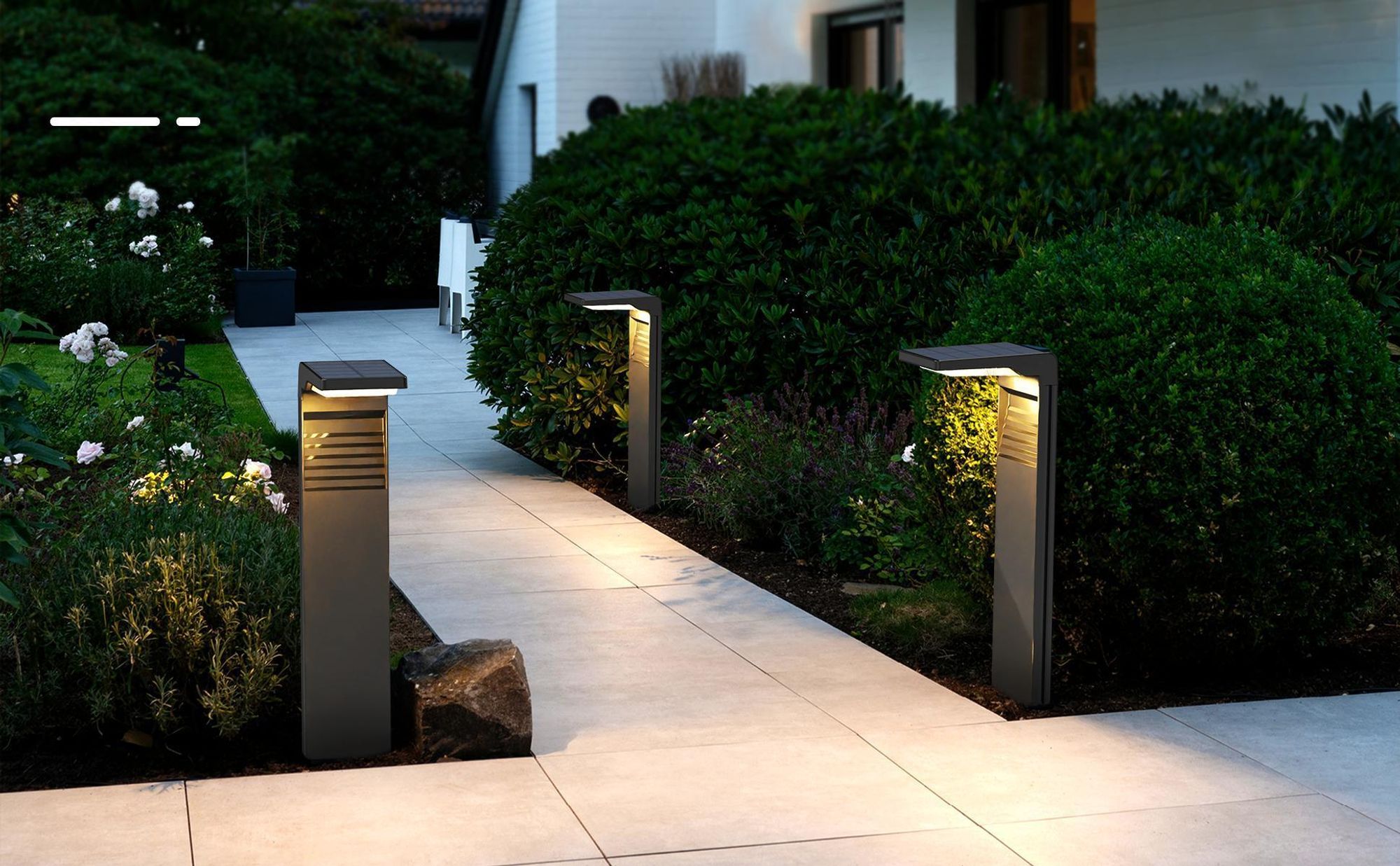 8 Stück LED Solarlampen für Außen Solarleuchten mit 2 Modi Hell, Warmweiß Solar Wegbeleuchtung IP64 Wasserdicht für Außen, Hinterhöfe, Gärten, Rasen