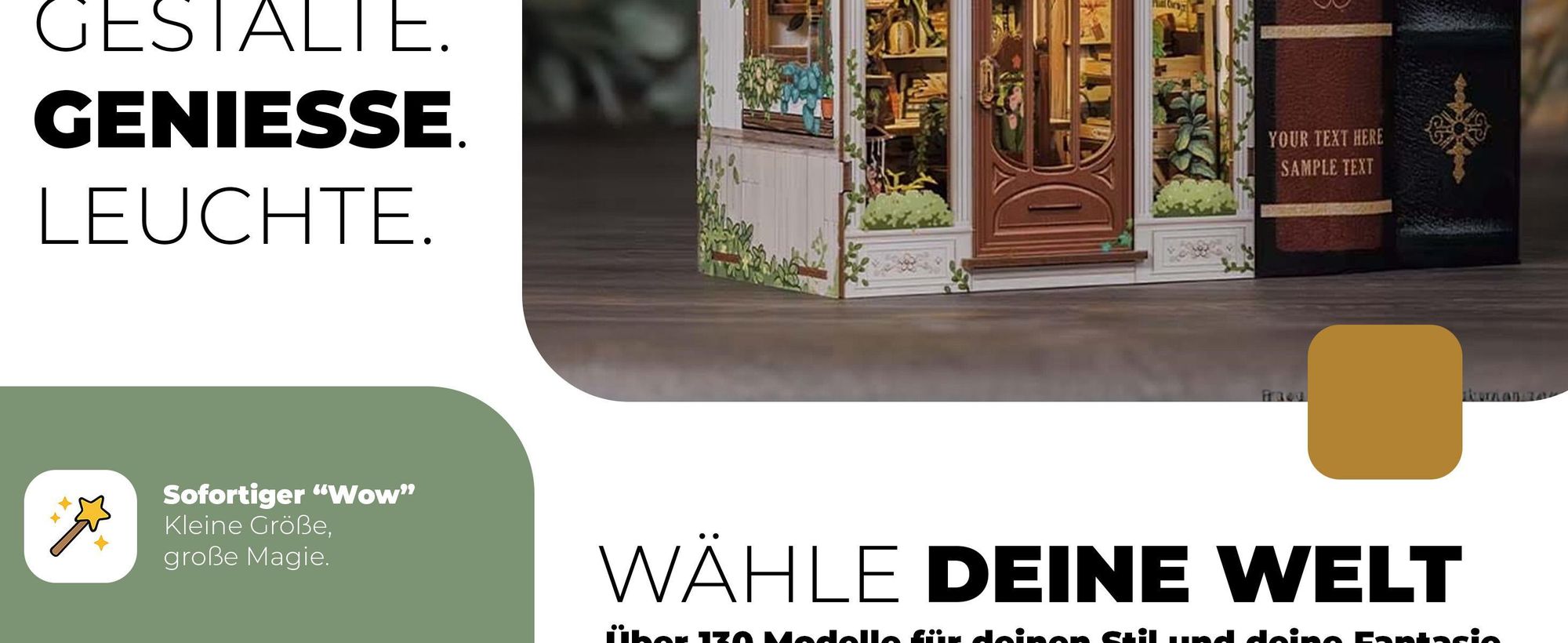 Habarri, DIY, DIY book nook, 3d puzzle, puzzle 3d, Buch Ecke Kit, Miniatur Haus Kit