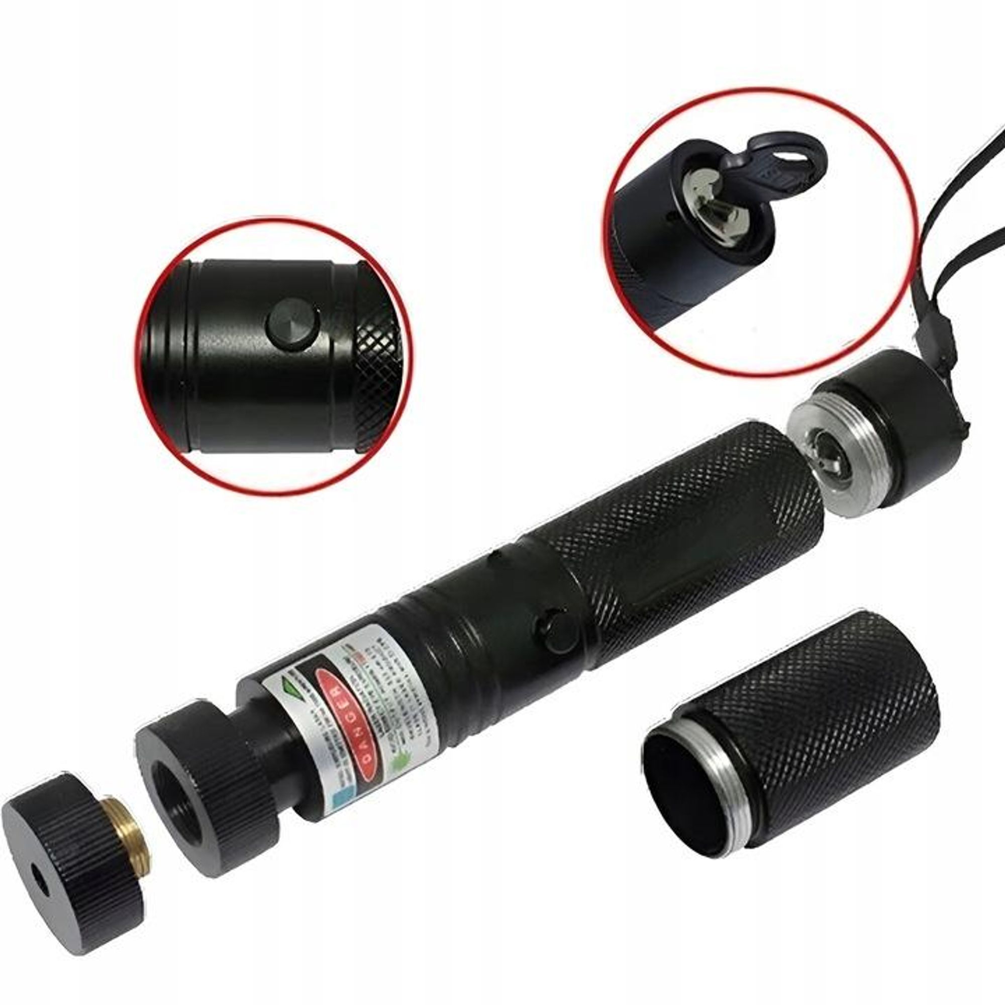Laserpointer Mit Grünem Led-Licht, Stark, Grosse Reichweite + Verpackung