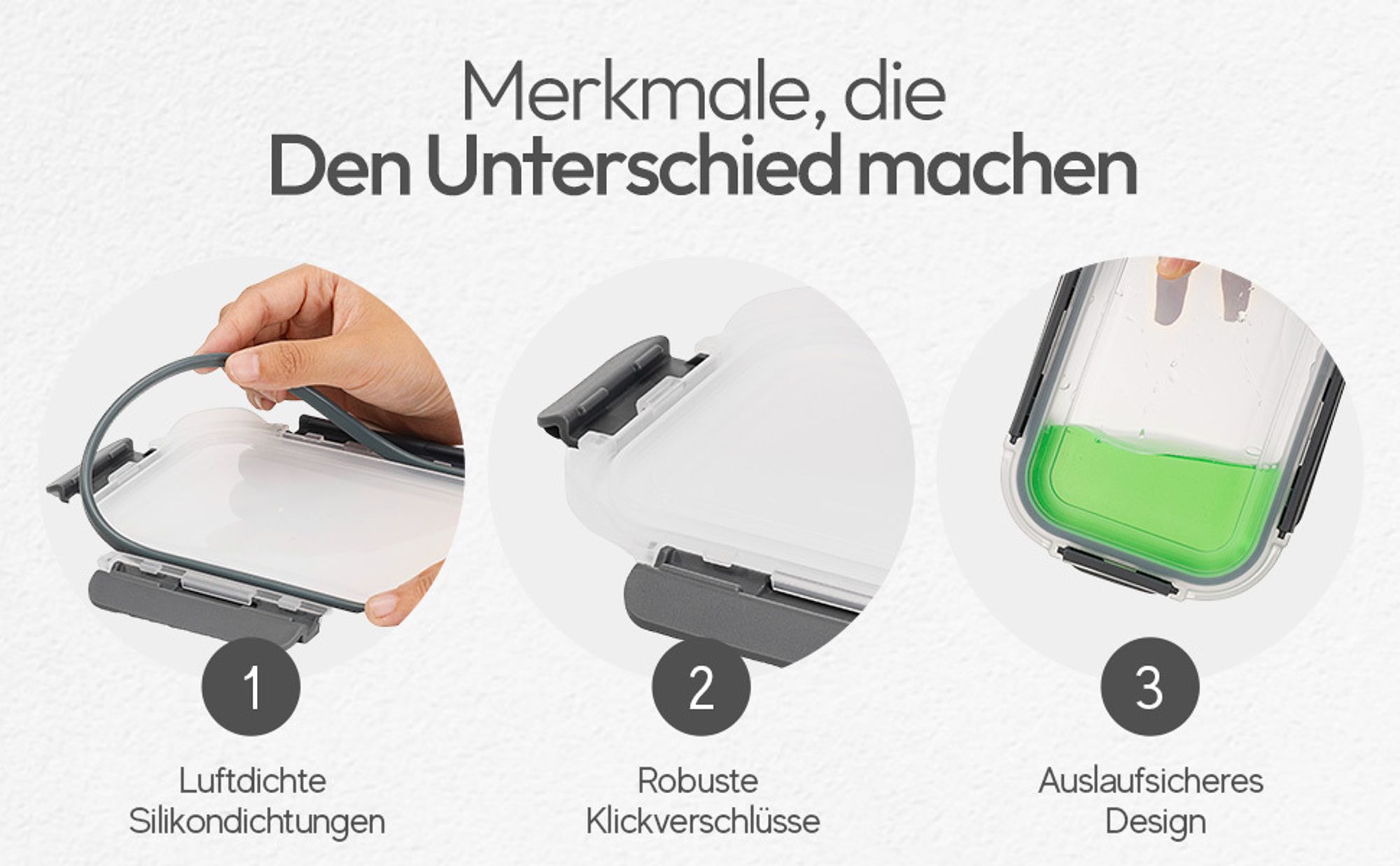 Meisterhome® Frischhaltedosen Glas - Ofenschalen Set – Mit Deckel - Aufbewahrungsbox - Ofen – Meal Prep Behälter - 12-teiliges Set - Luftdicht - Frischhaltedose aus Glas - BPA-frei  Spülmaschinen-, Mikrowellen-, und Gefriergeeignet
