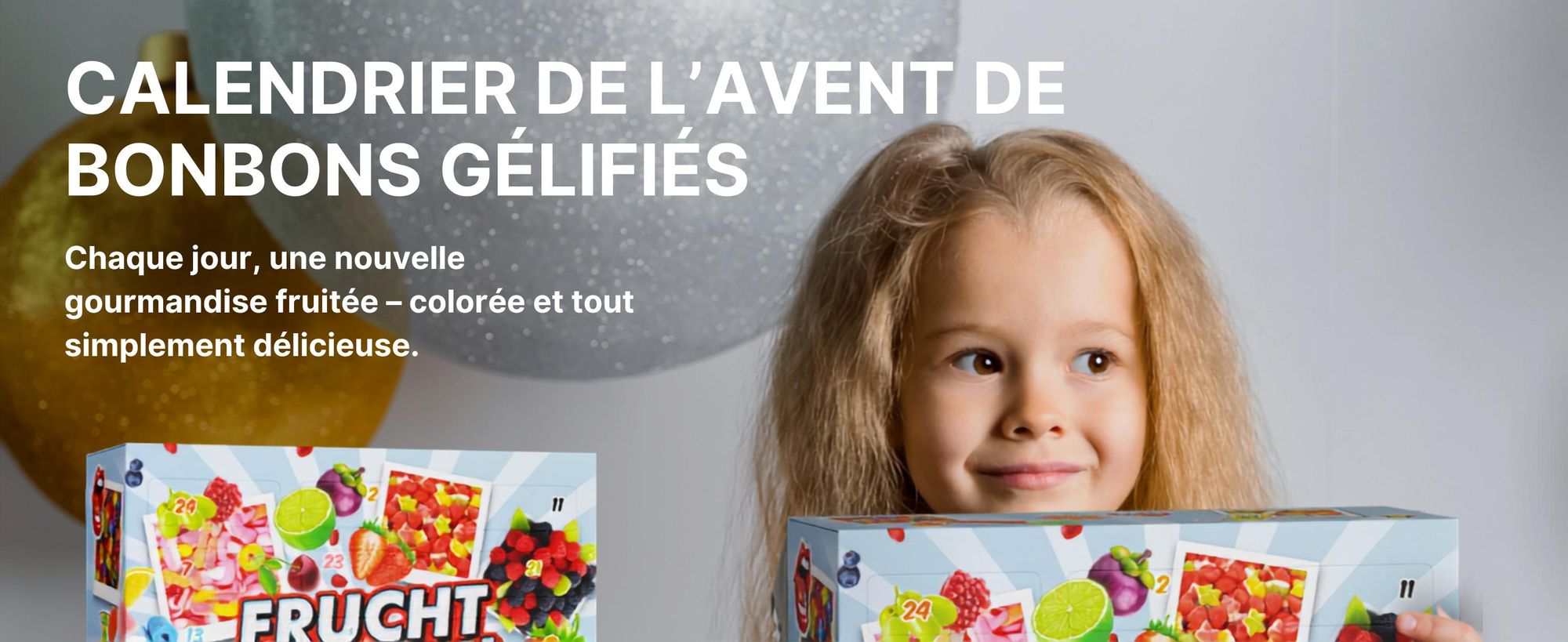 BOXILAND® calendrier avent bonbons gélifiés 2026, 24 types, sucré & acide