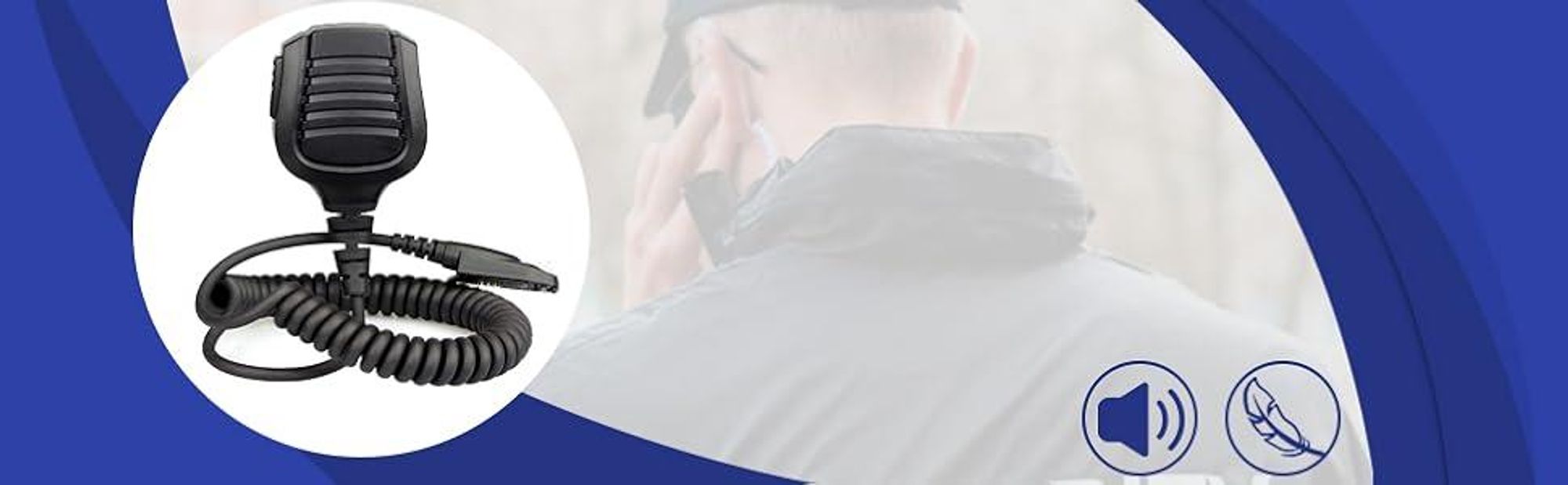 Retevis Lautsprechermikrofon Wasserdicht IP54 Kompatibel mit Walkie Talkie Retevis RT82 RT87 RT29 RT648 Kompatibel Ailunce HD1 DMR Radio Digital Funkgerät (1 Stück)